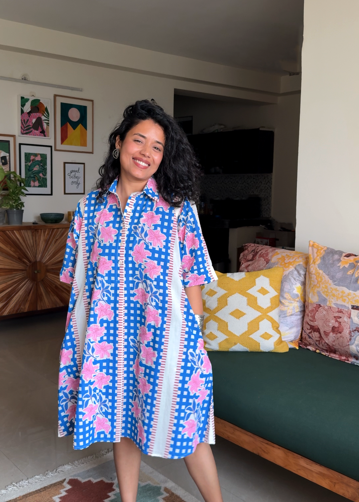 Seaside Floral Shirtdress