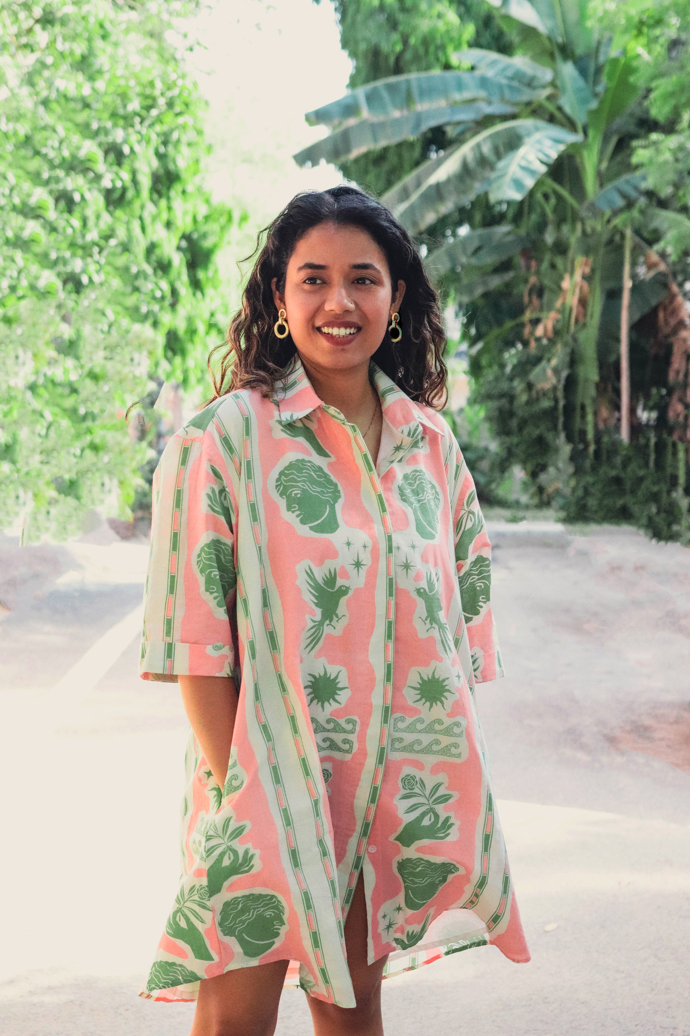 Peach Fuzz Holiday Dress