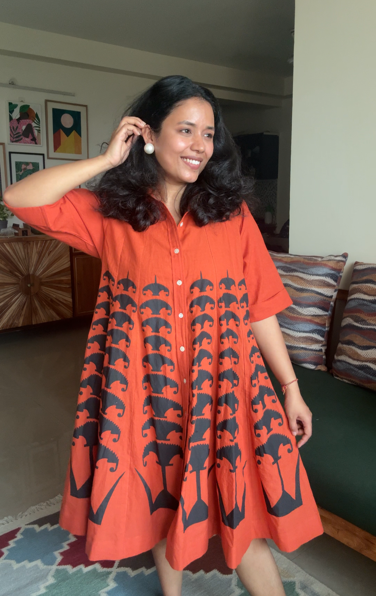 Terracotta Kali Dress