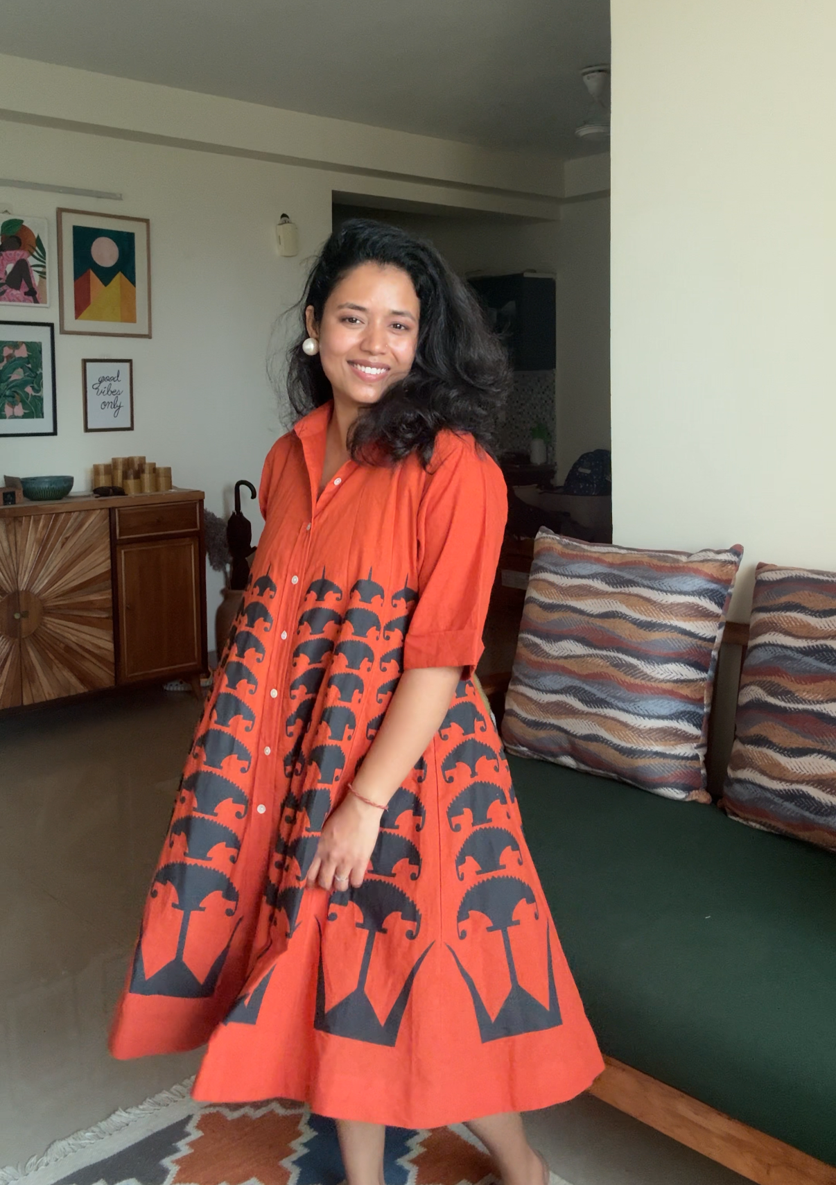 Terracotta Kali Dress