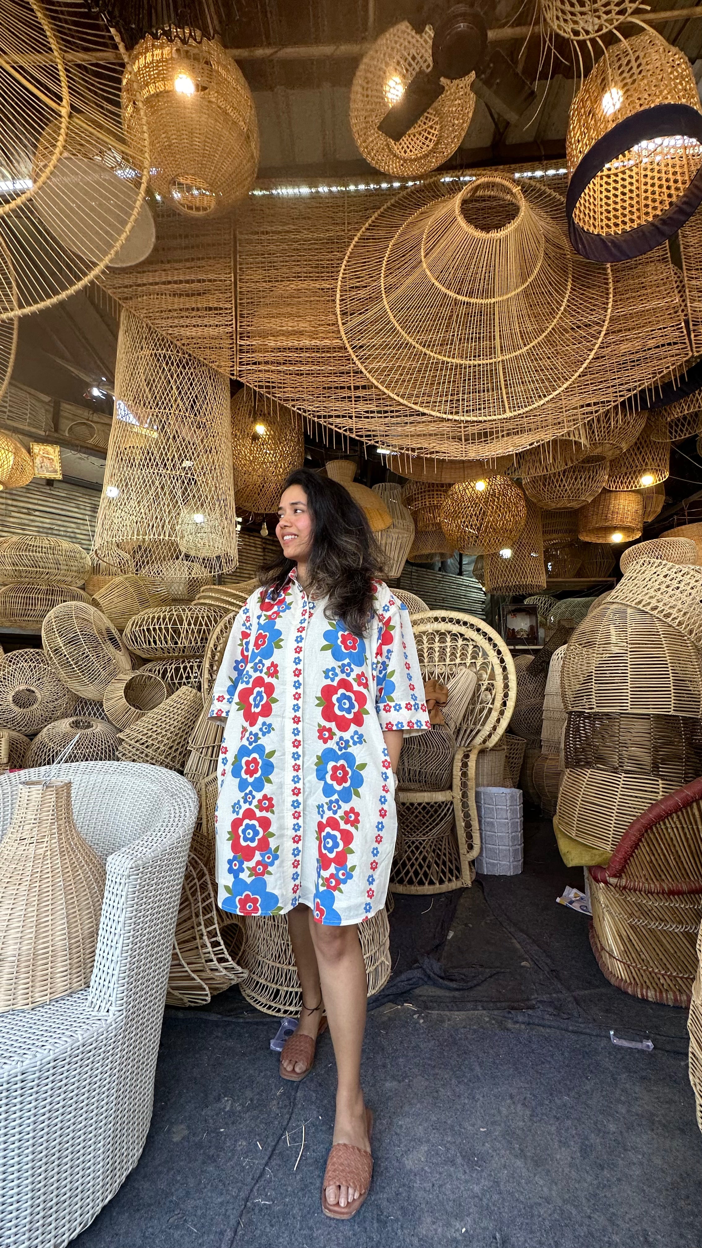 Summer Fig Holiday Shirtdress