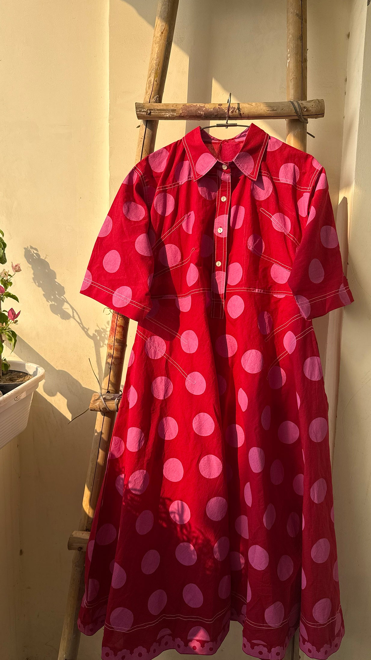 Polka Berry Holiday Dress
