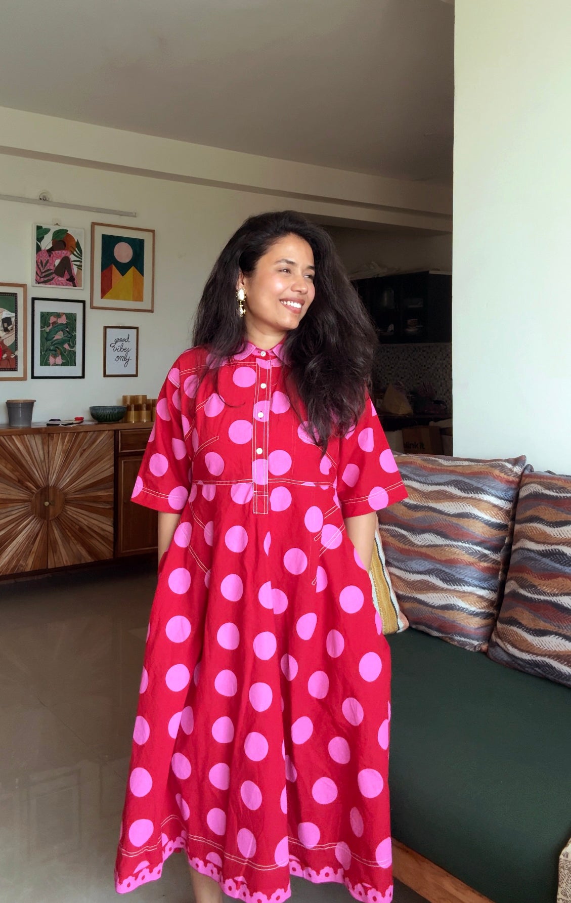 Polka Berry Holiday Dress