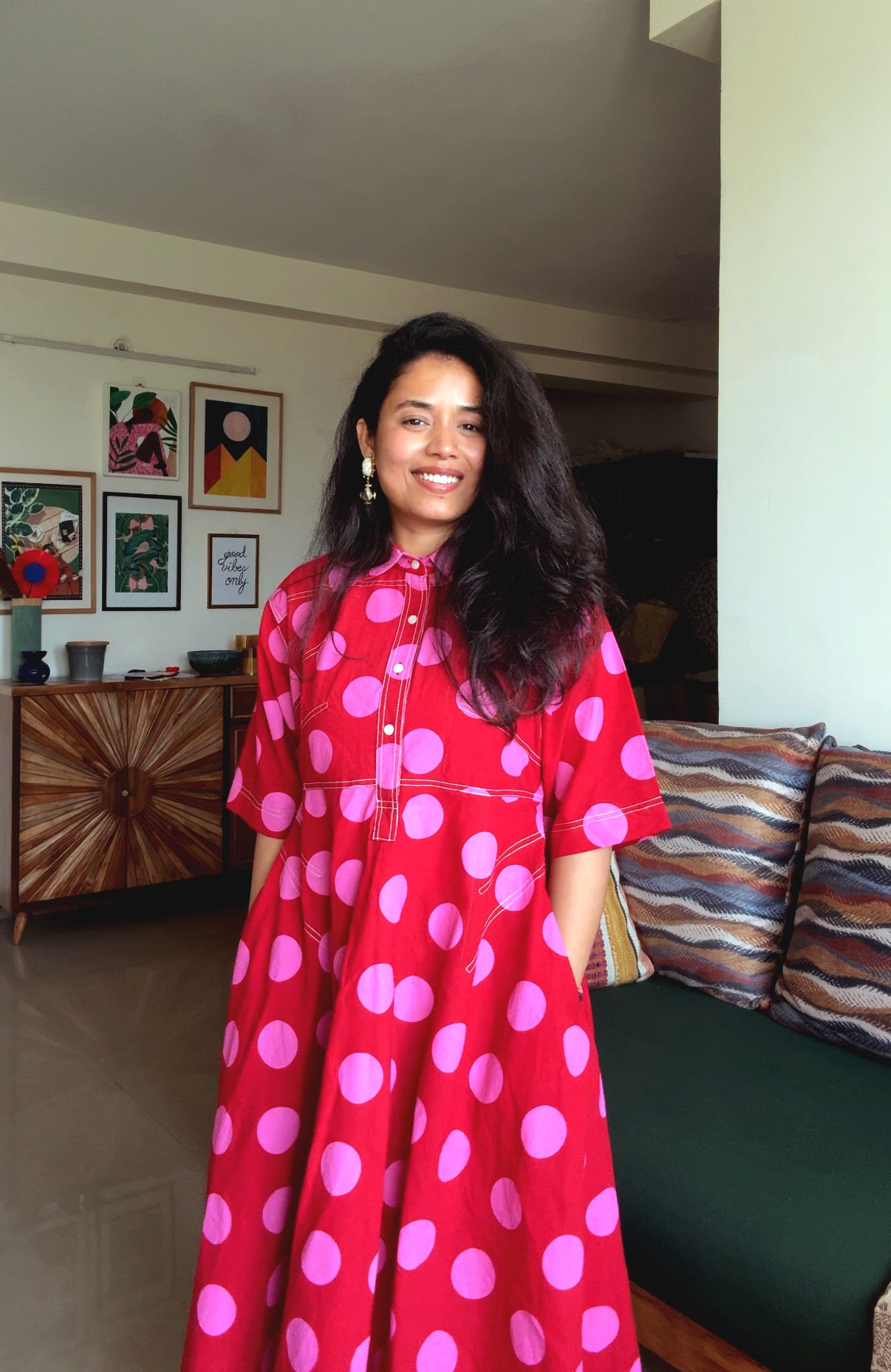 Polka Berry Holiday Dress