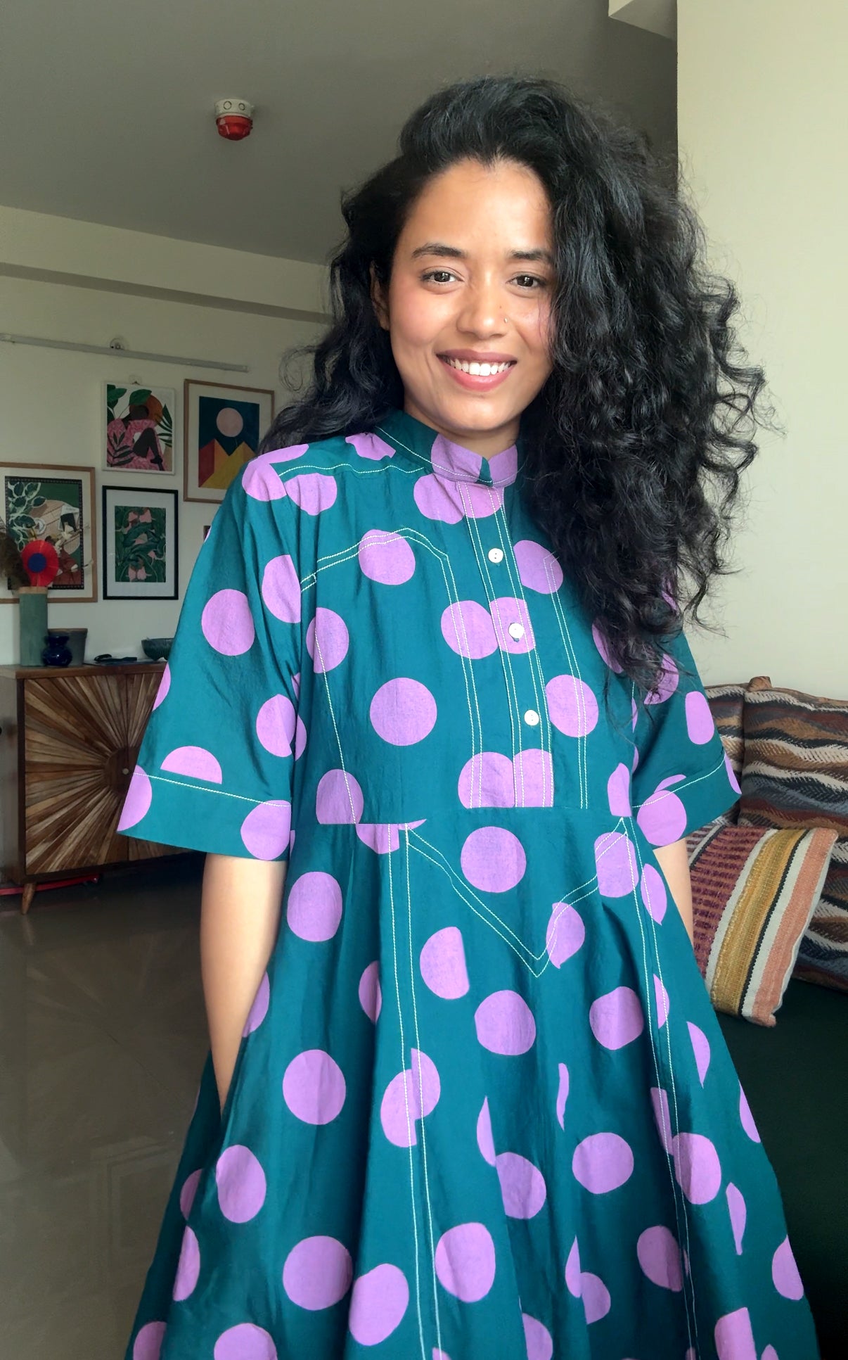 Fern Polka Pop Dress