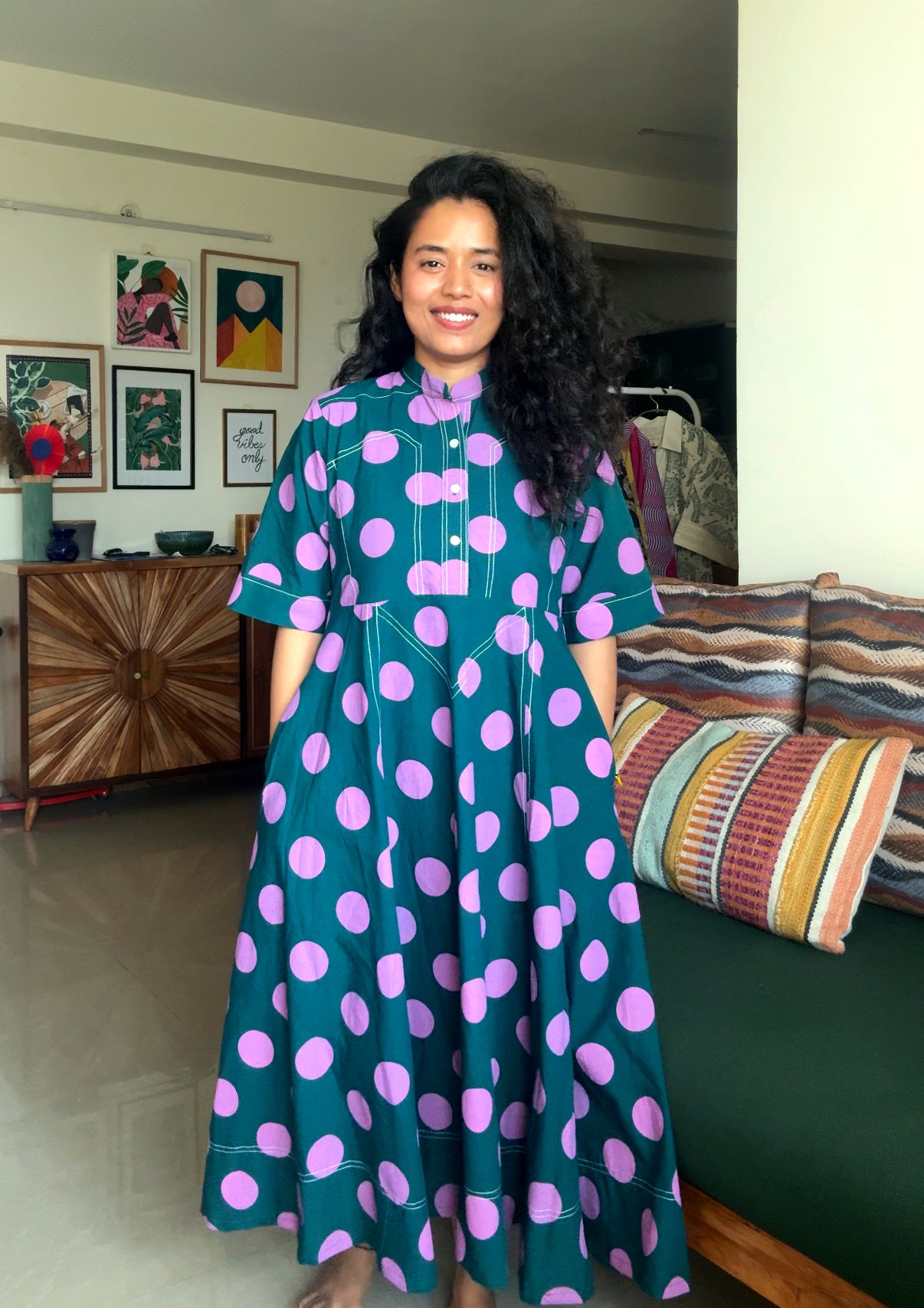 Fern Polka Pop Dress