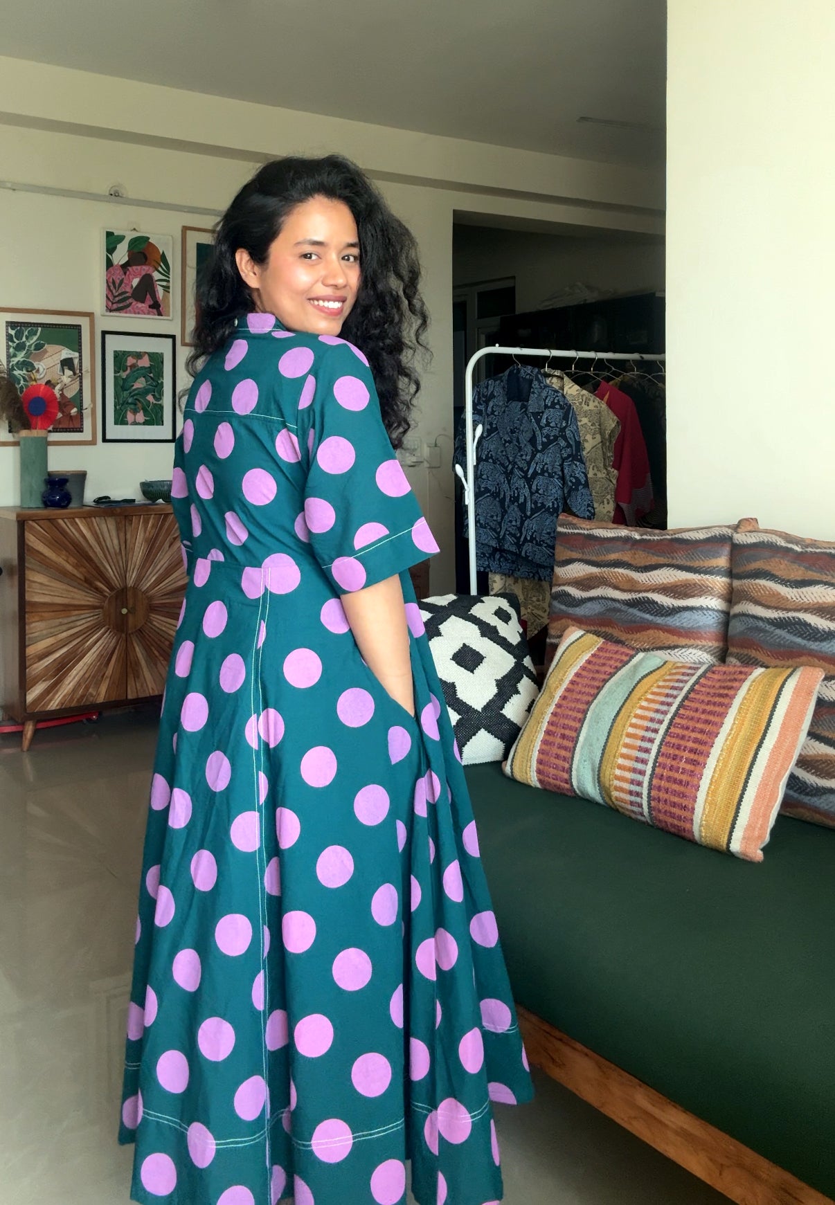 Fern Polka Pop Dress