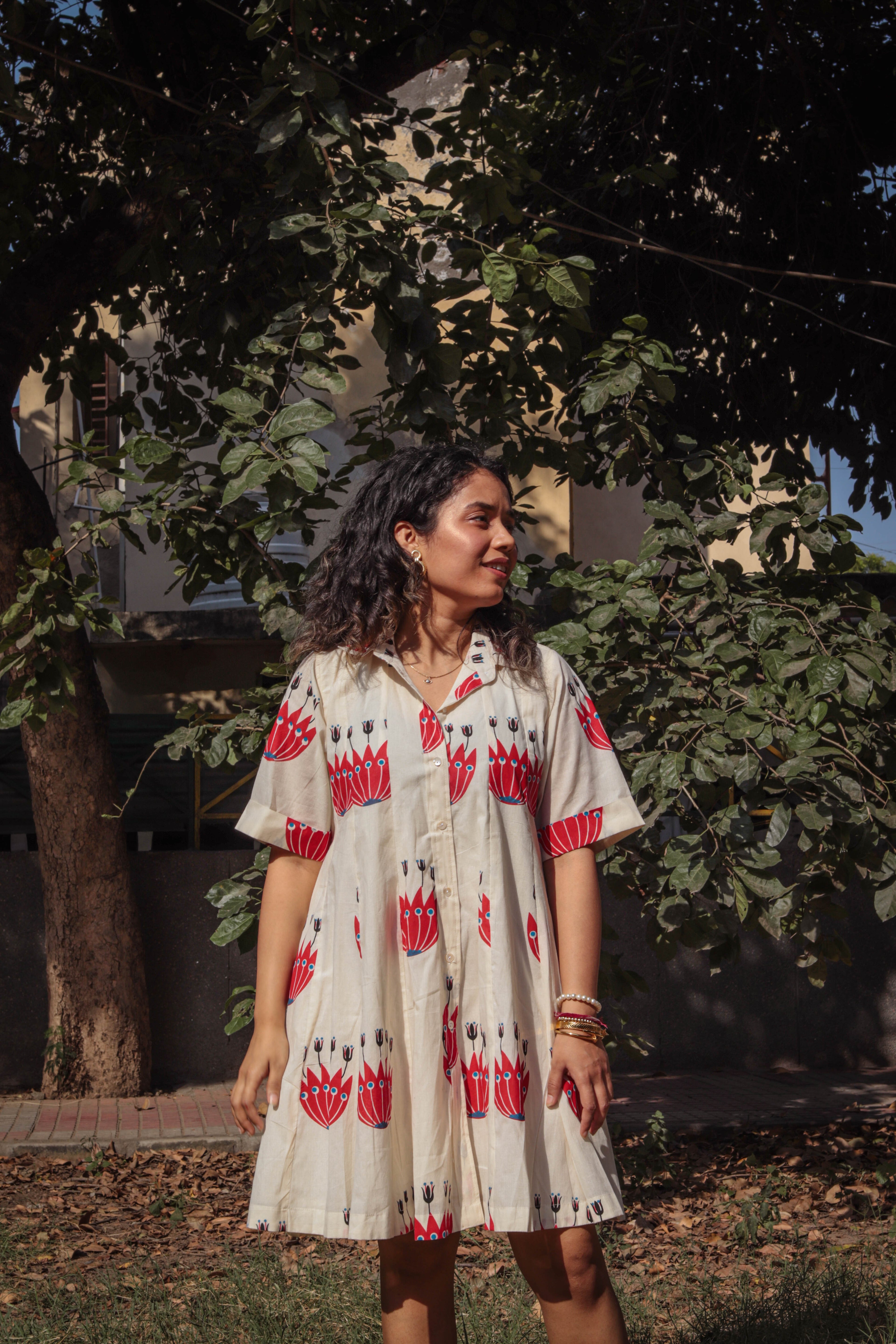 Goji Berry Flower Dress