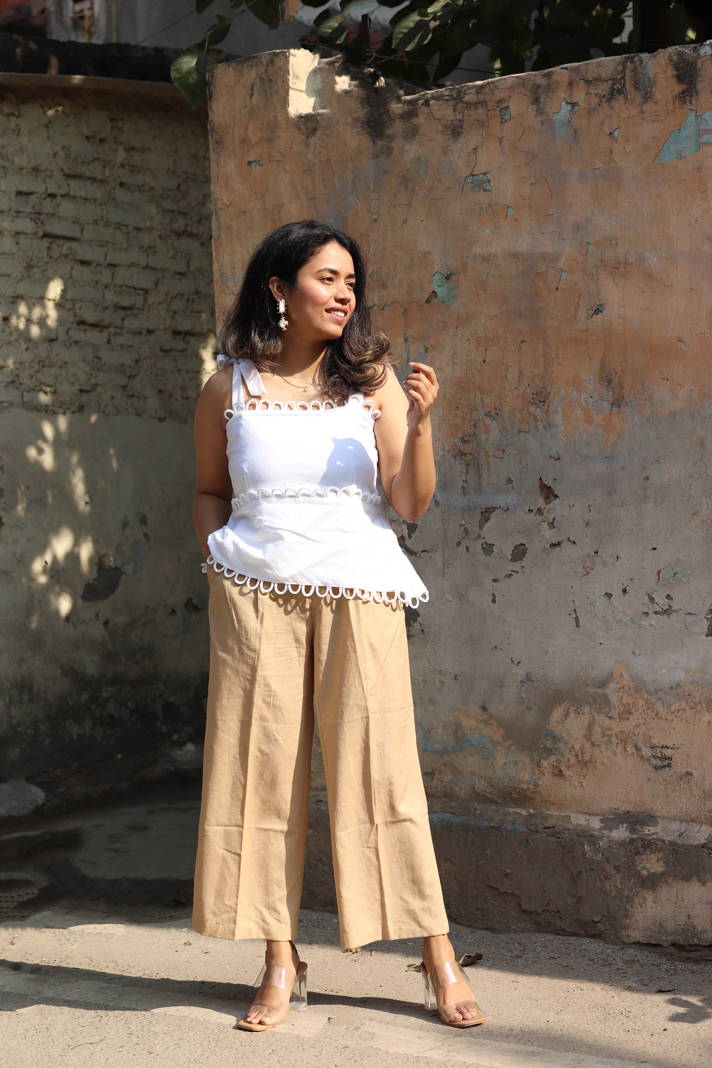 Chai White Co-ord Set