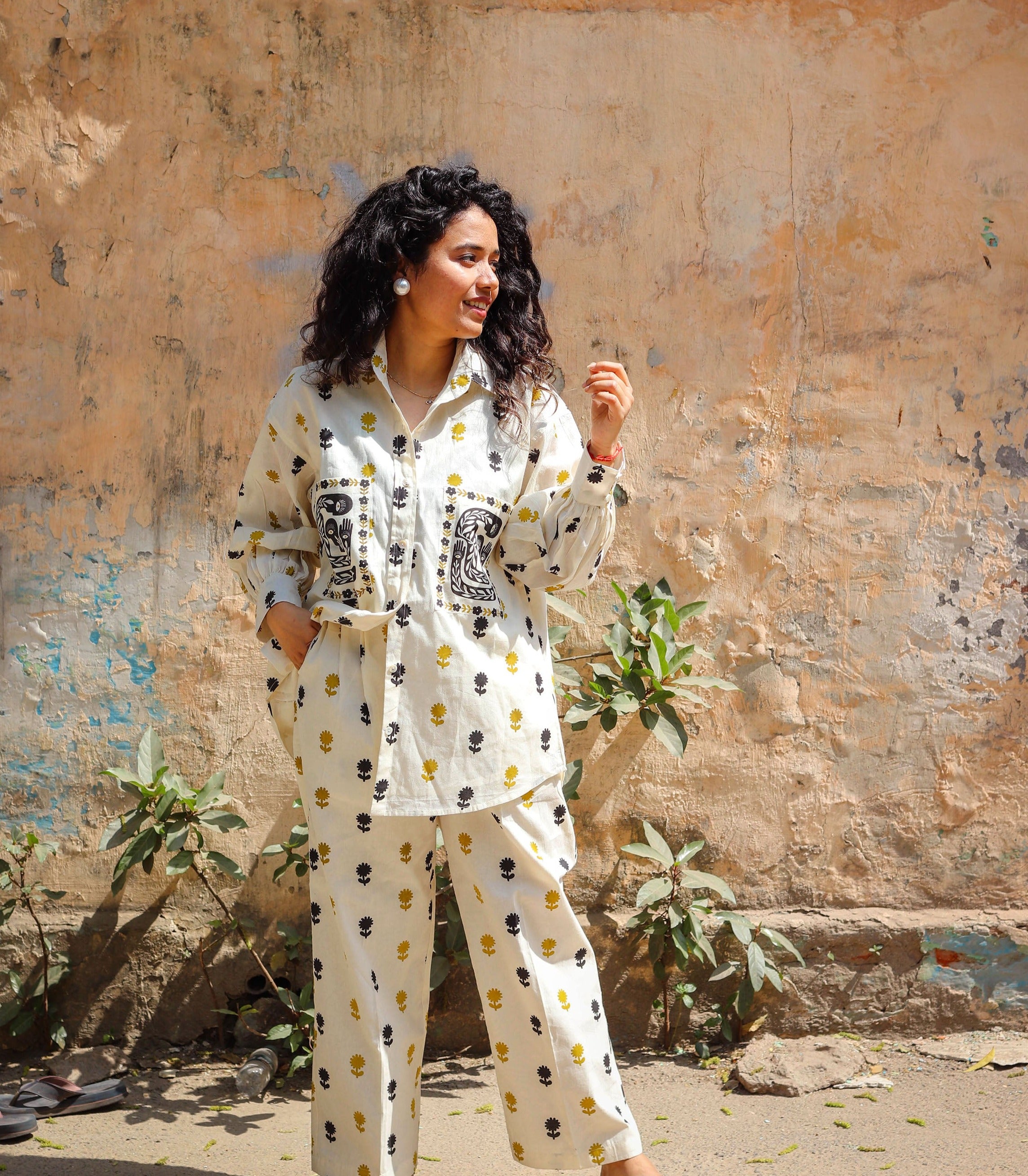 Golden Yellow Banjara Co-ord Set