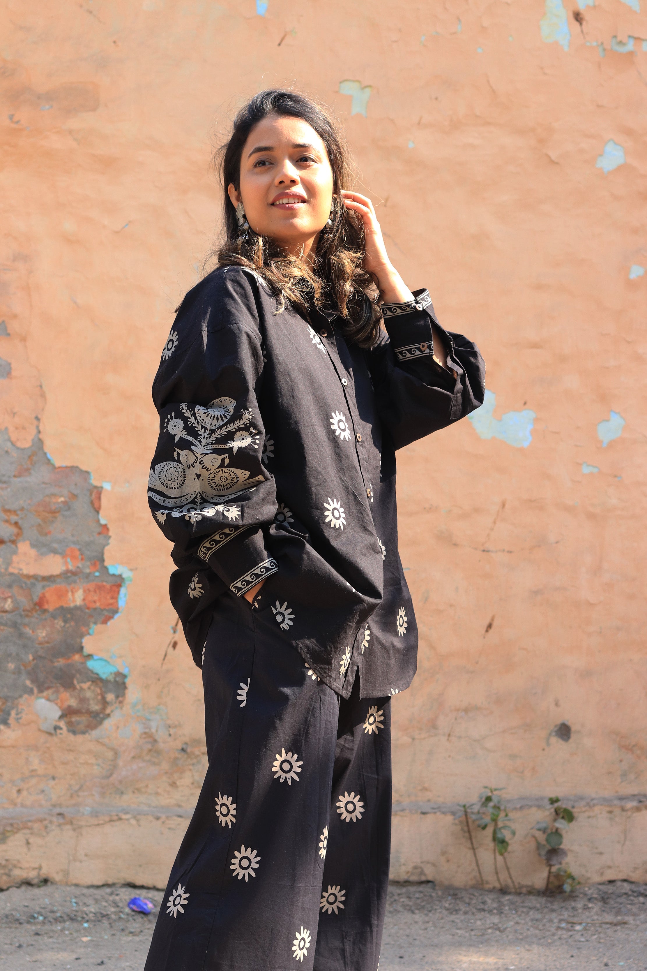 Black Coffee Bohemian Shirt