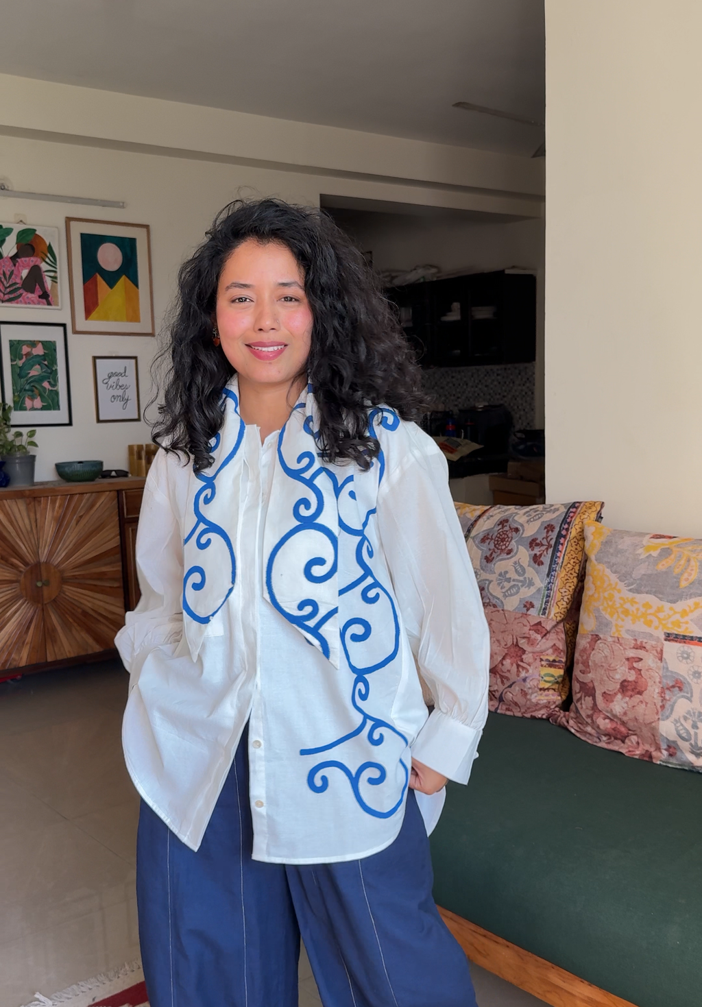 Cobalt Flow Shirt
