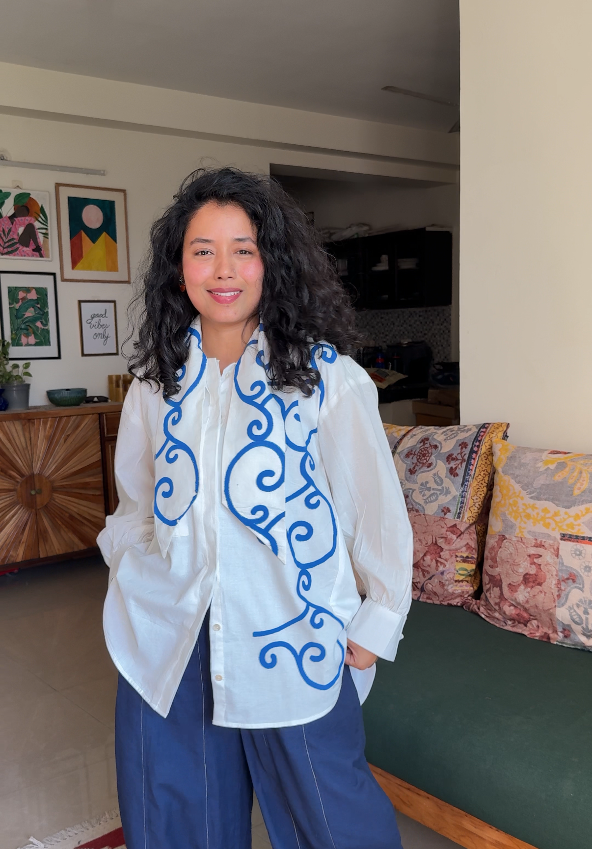 Cobalt Flow Shirt