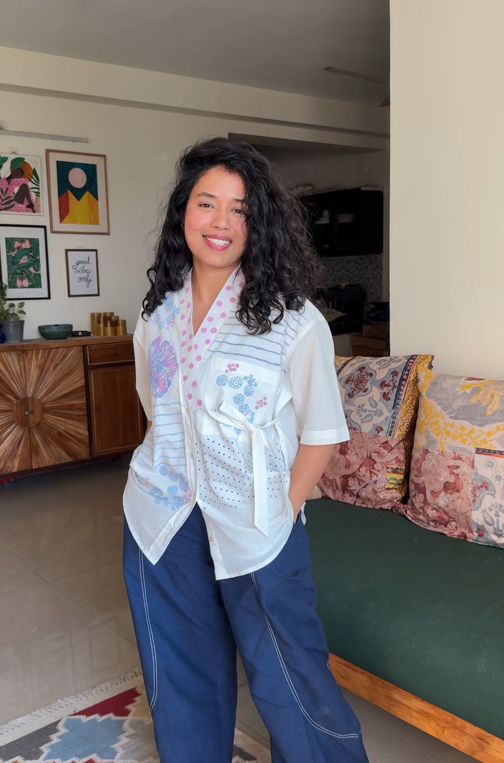 Phool Patti Wrap Shirt