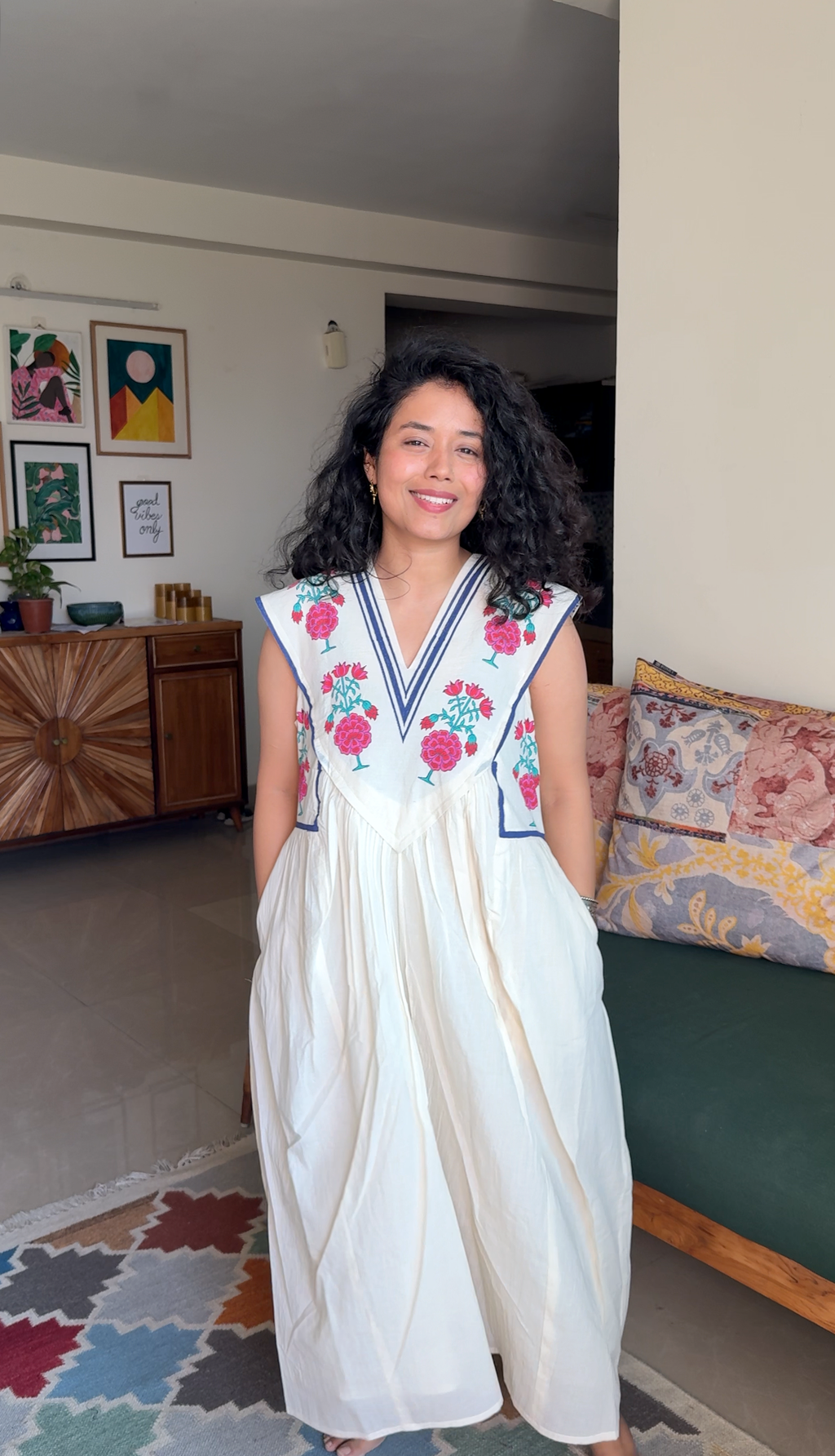 Rosette Meadow Dress