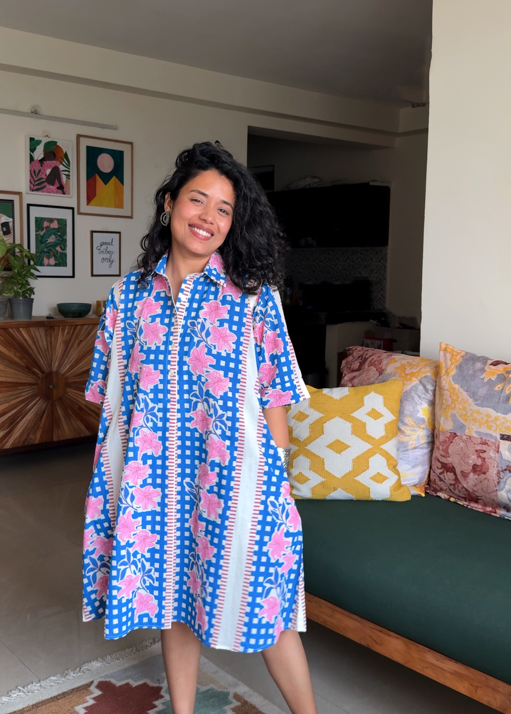 Seaside Floral Shirtdress