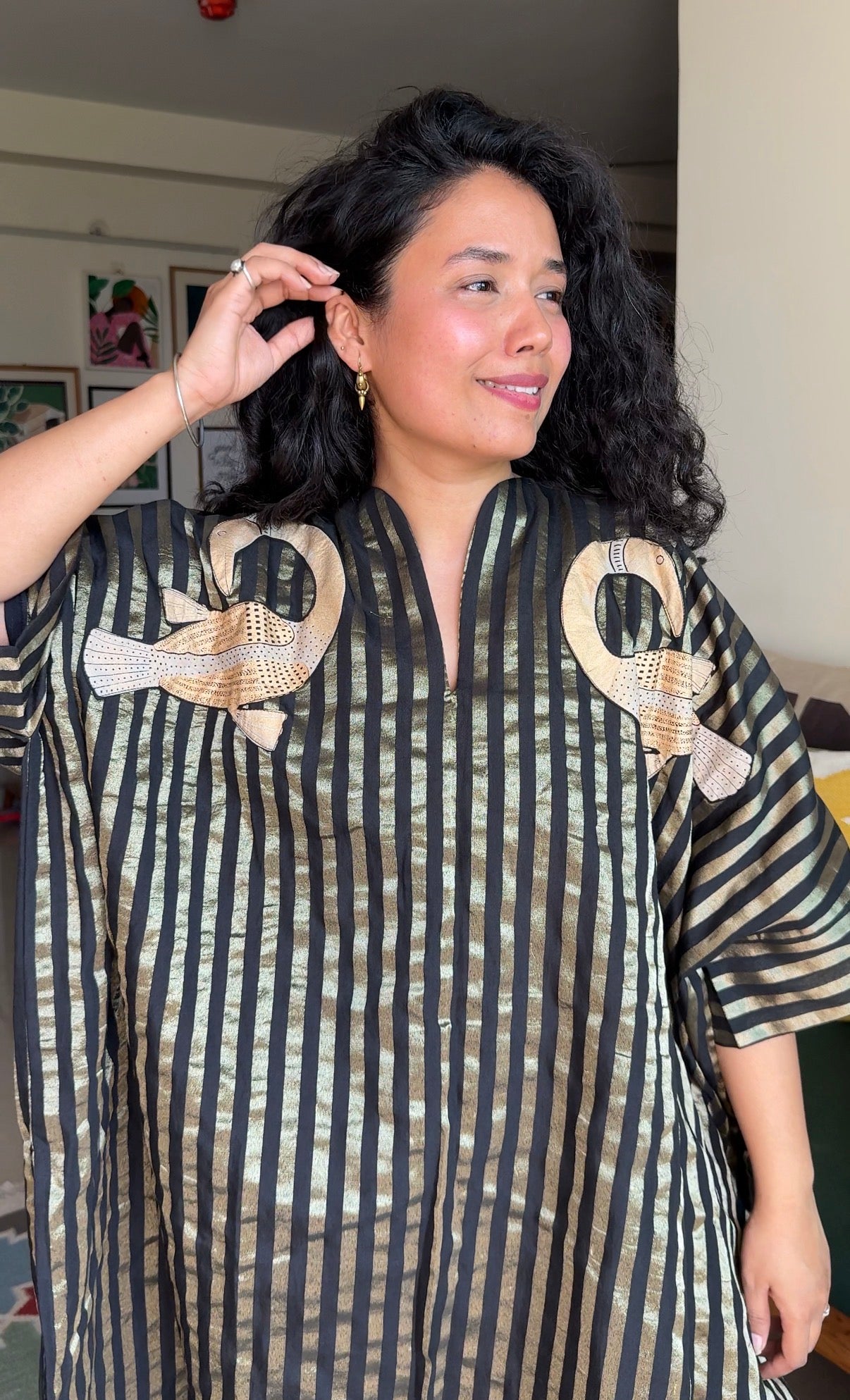 Noir Gold Udaan Kaftan
