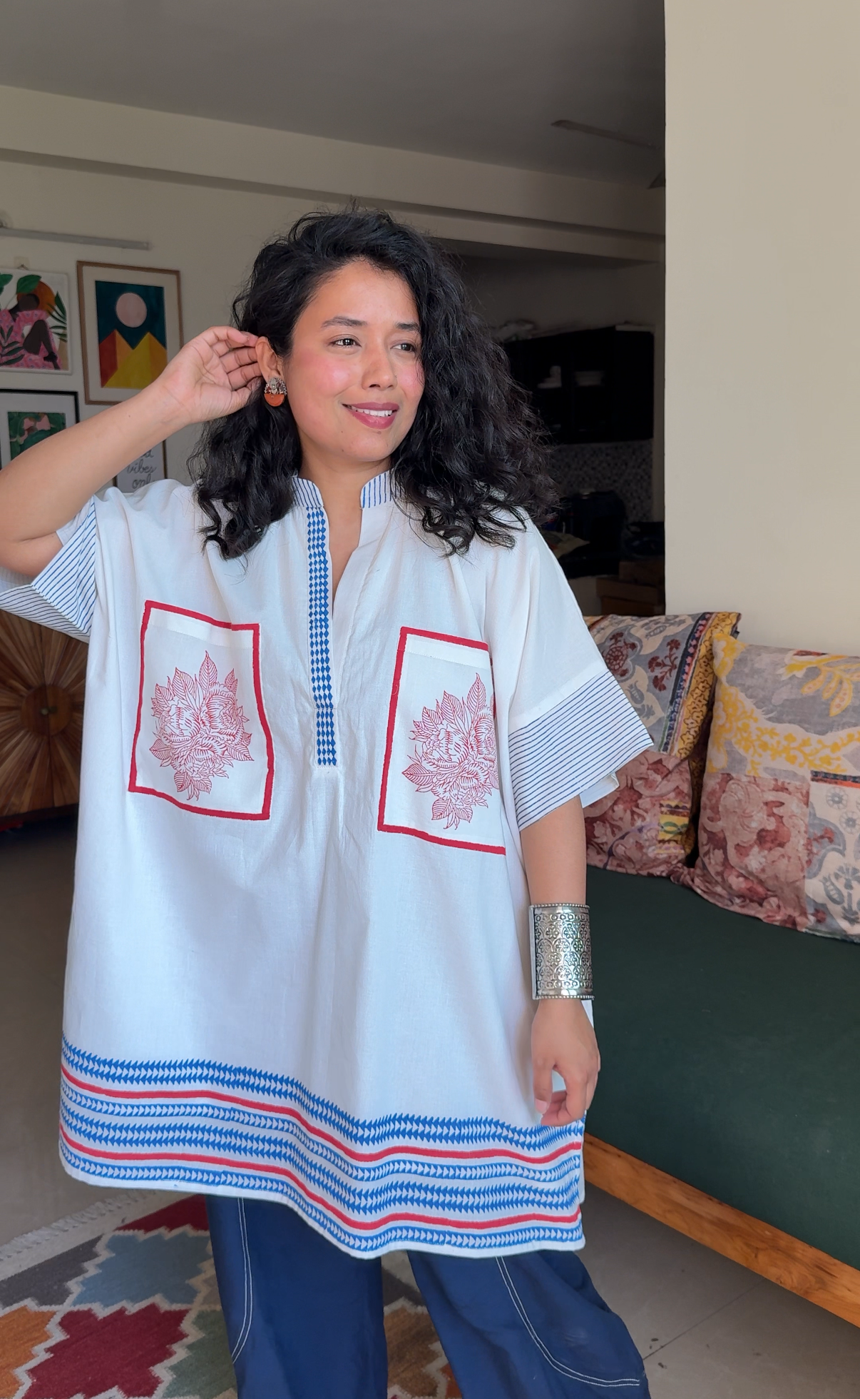 Gulnaar Pocket Kaftan Tunic