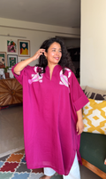 Fuchsia Bloom Udaan Kaftan