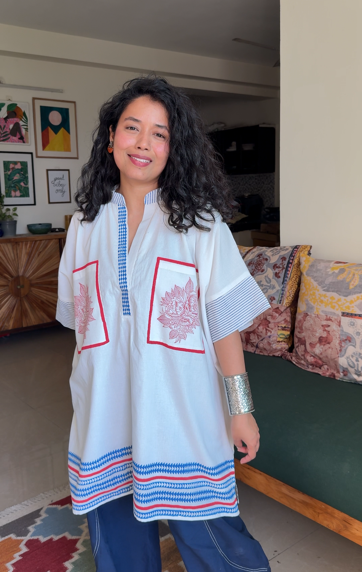 Gulnaar Pocket Kaftan Tunic