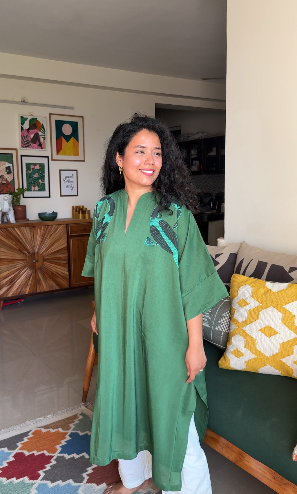 Olive Dusk Udaan Kaftan