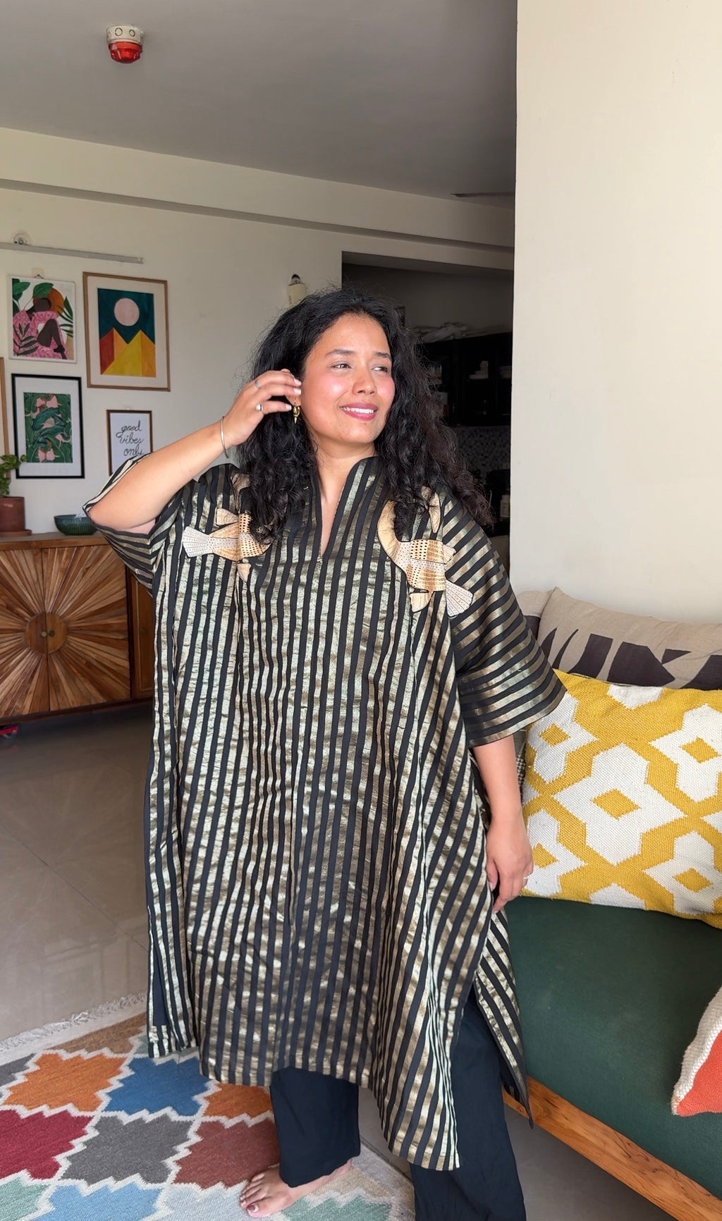 Noir Gold Udaan Kaftan