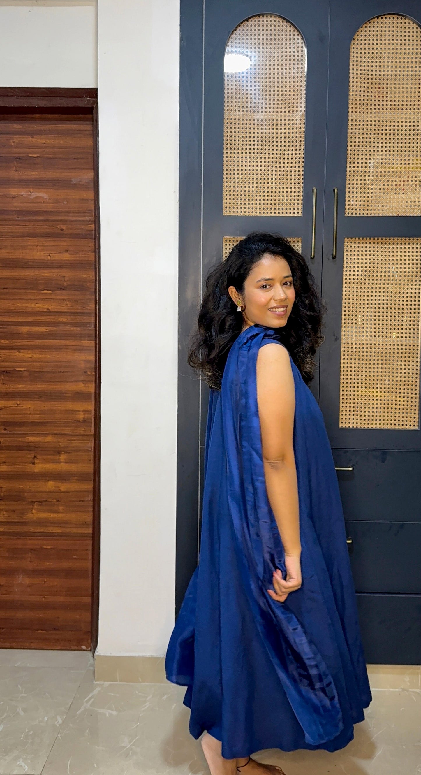 French Blue Dress