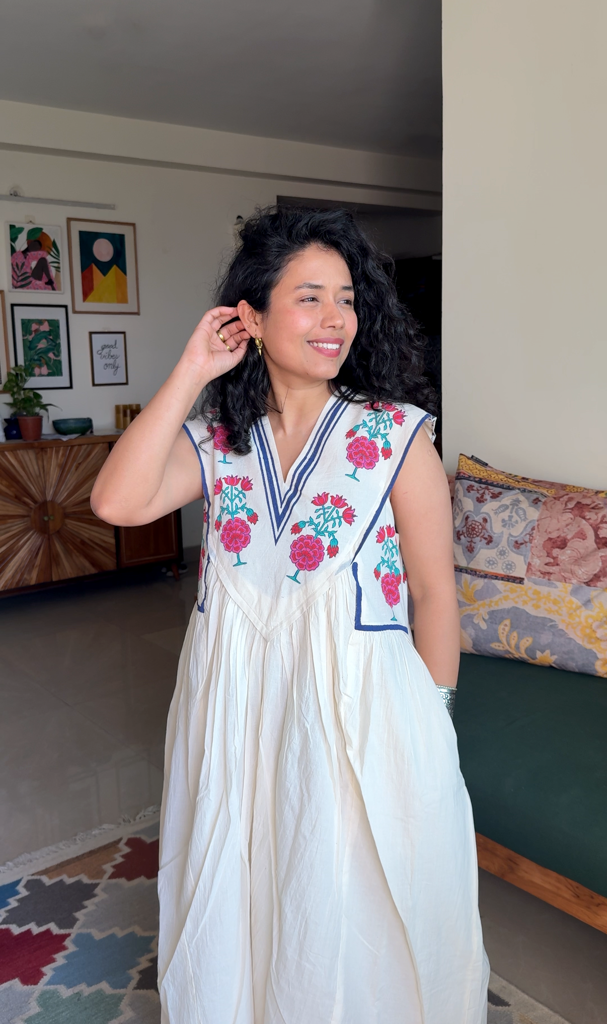 Rosette Meadow Dress