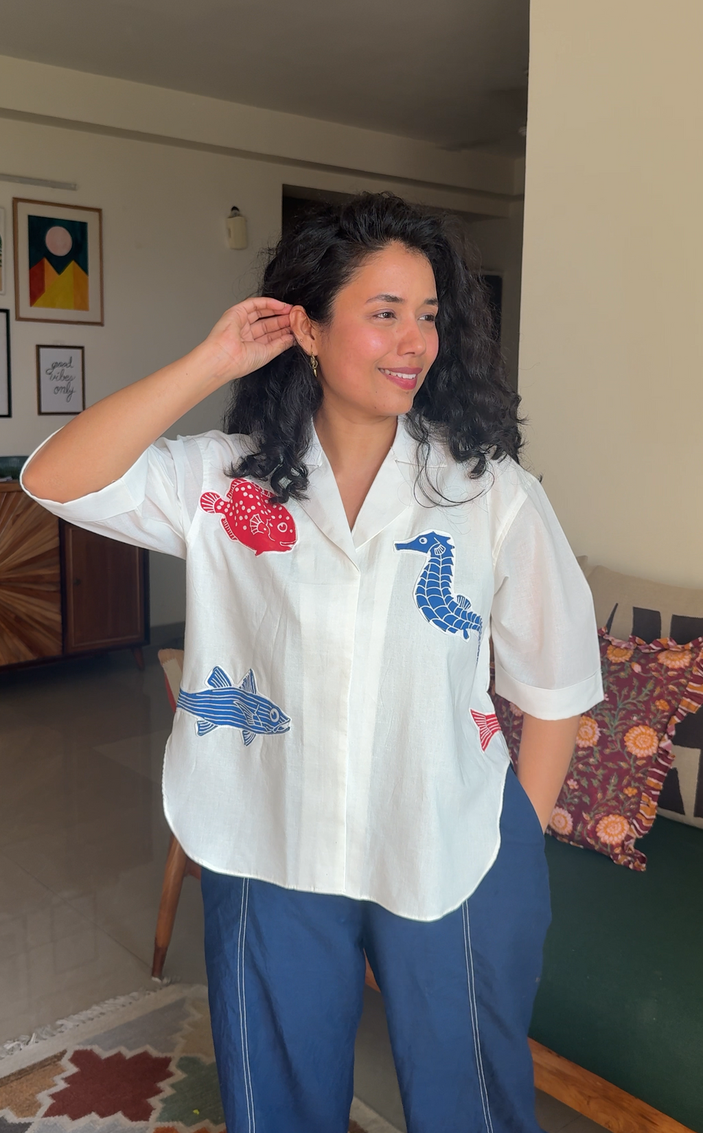 Pondicherry Postcard Shirt