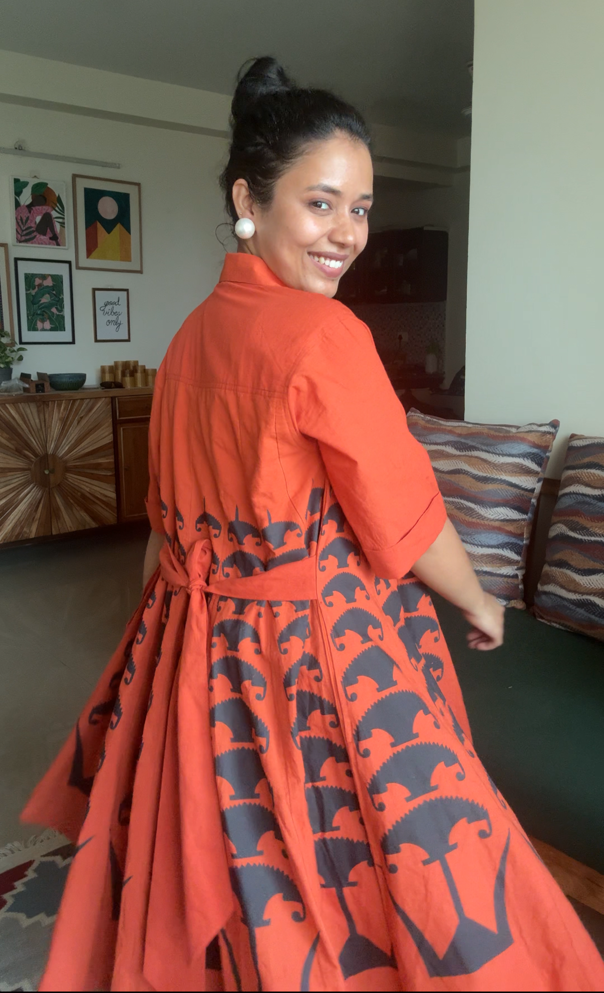 Terracotta Kali Dress