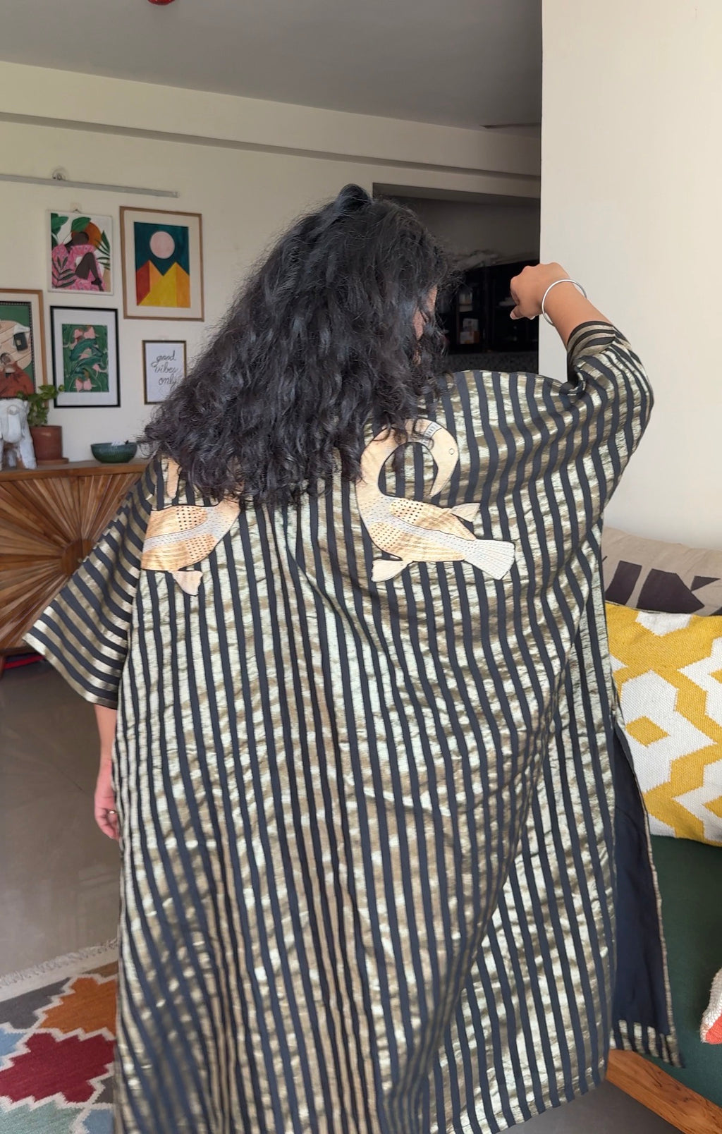 Noir Gold Udaan Kaftan