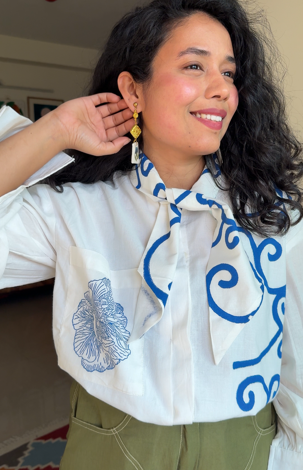Cobalt Flow Shirt