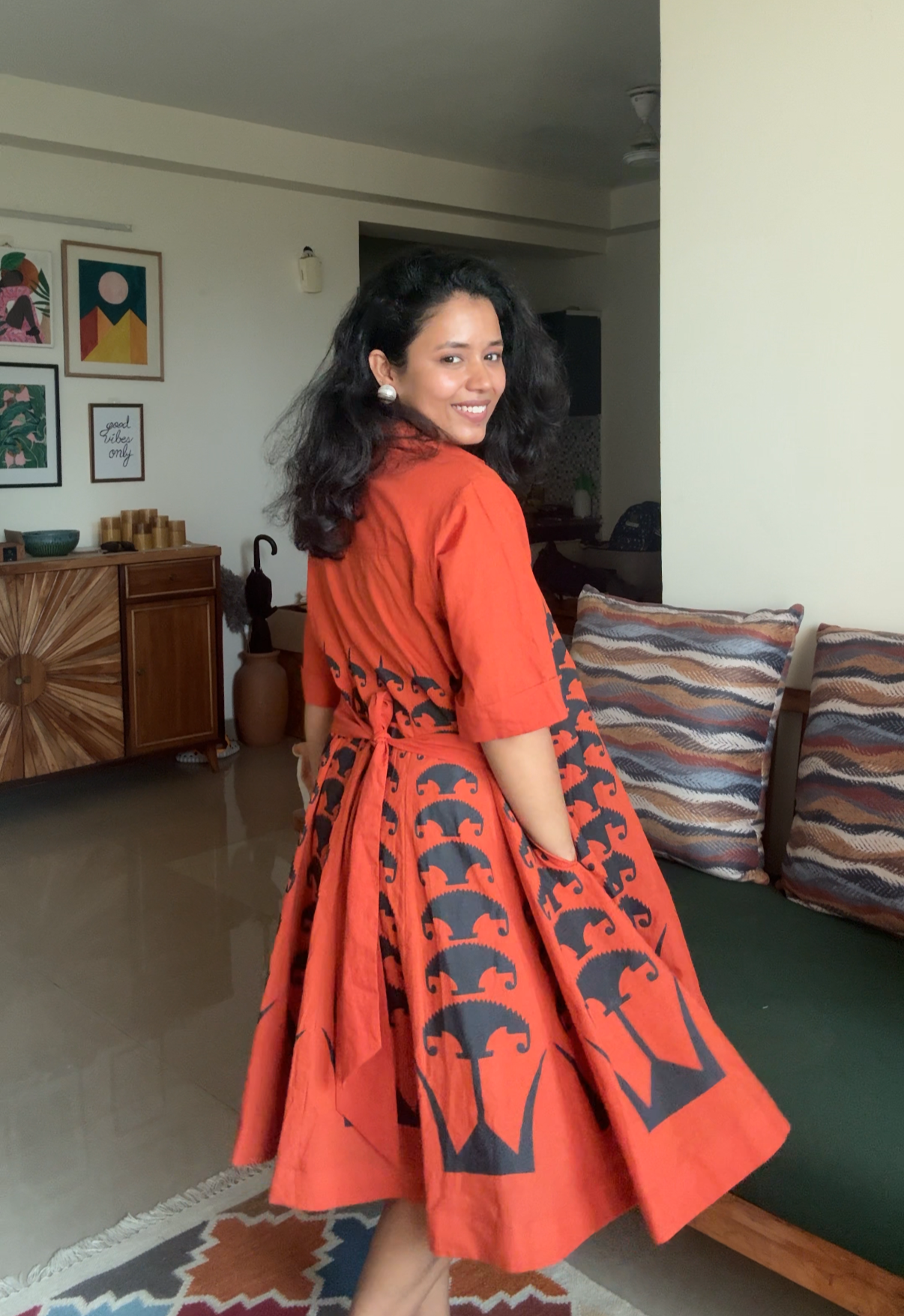 Terracotta Kali Dress