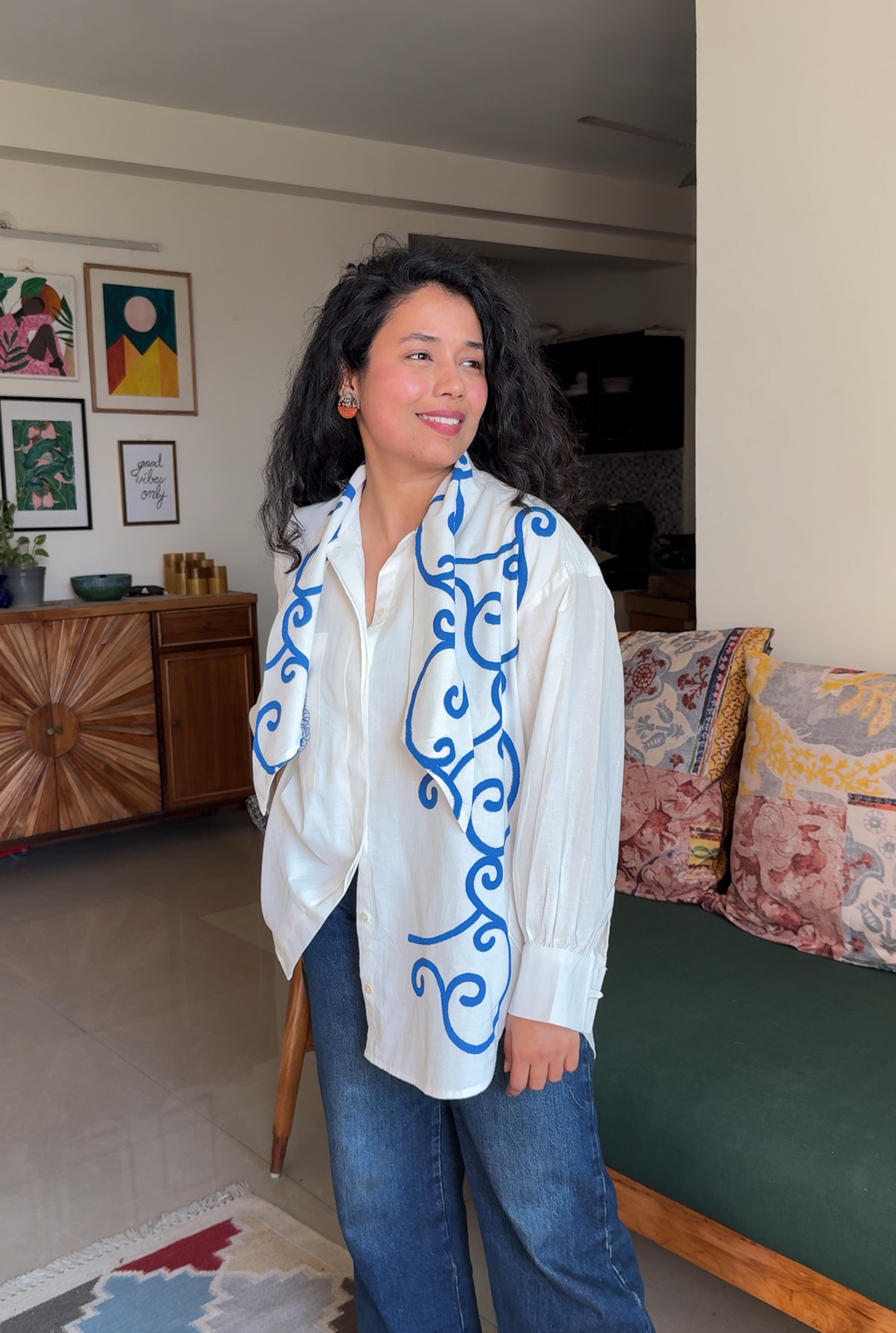 Cobalt Flow Shirt