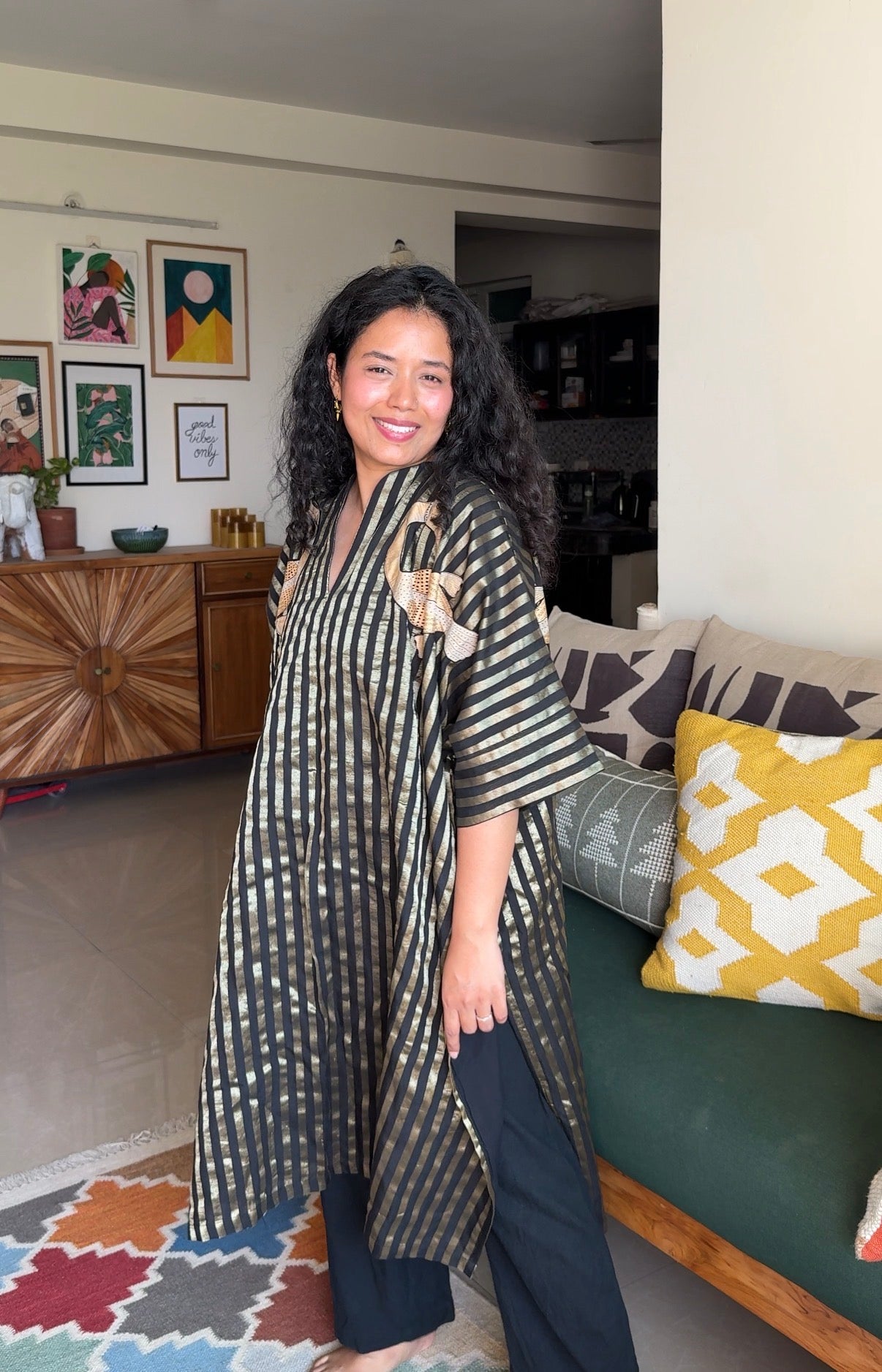 Noir Gold Udaan Kaftan
