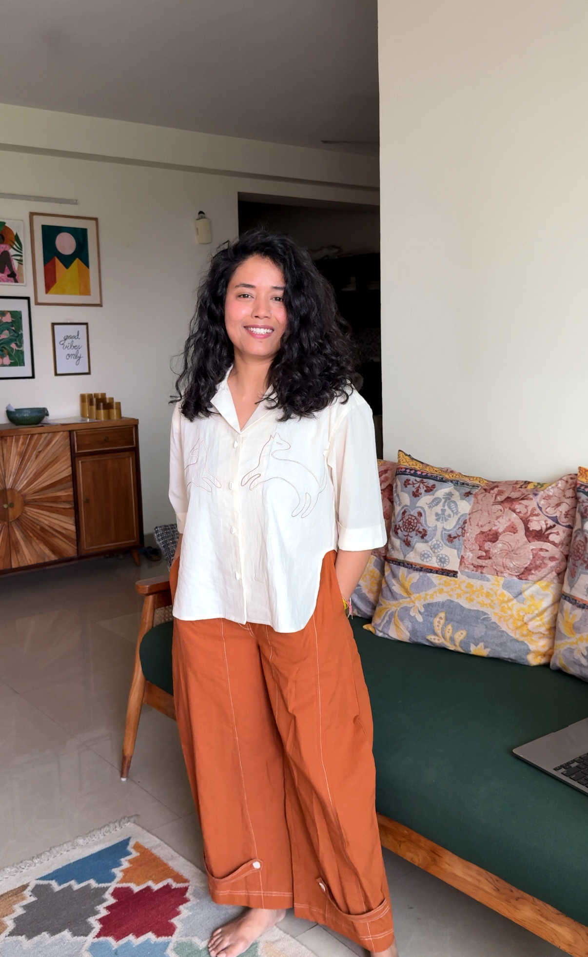 Rust Udaan Pants