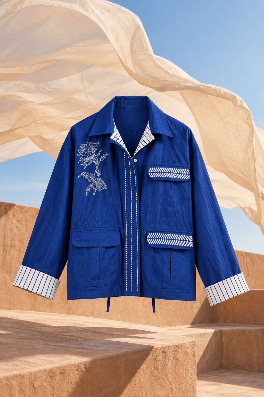 Blue Holiday Summer Jacket