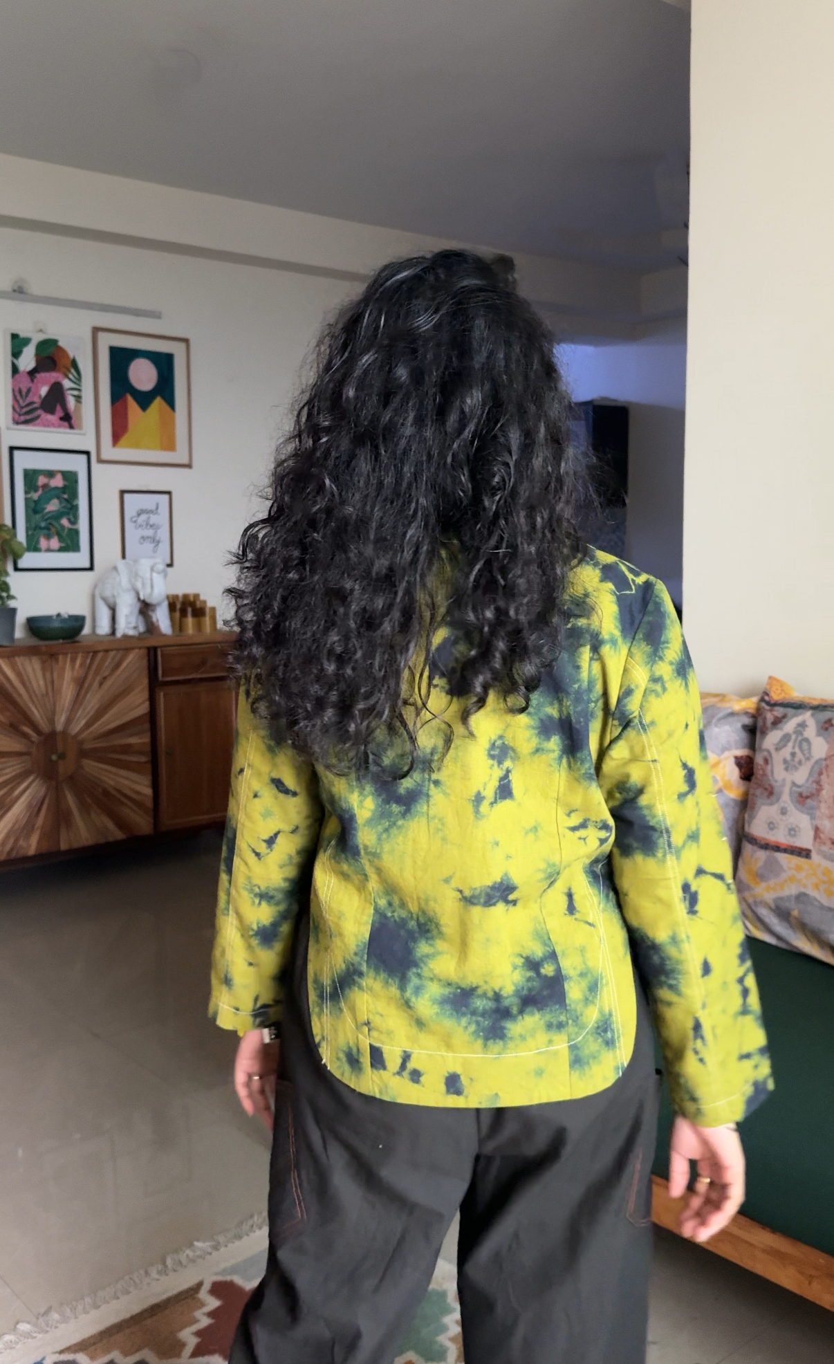 Indigo Moss Reversible Jacket