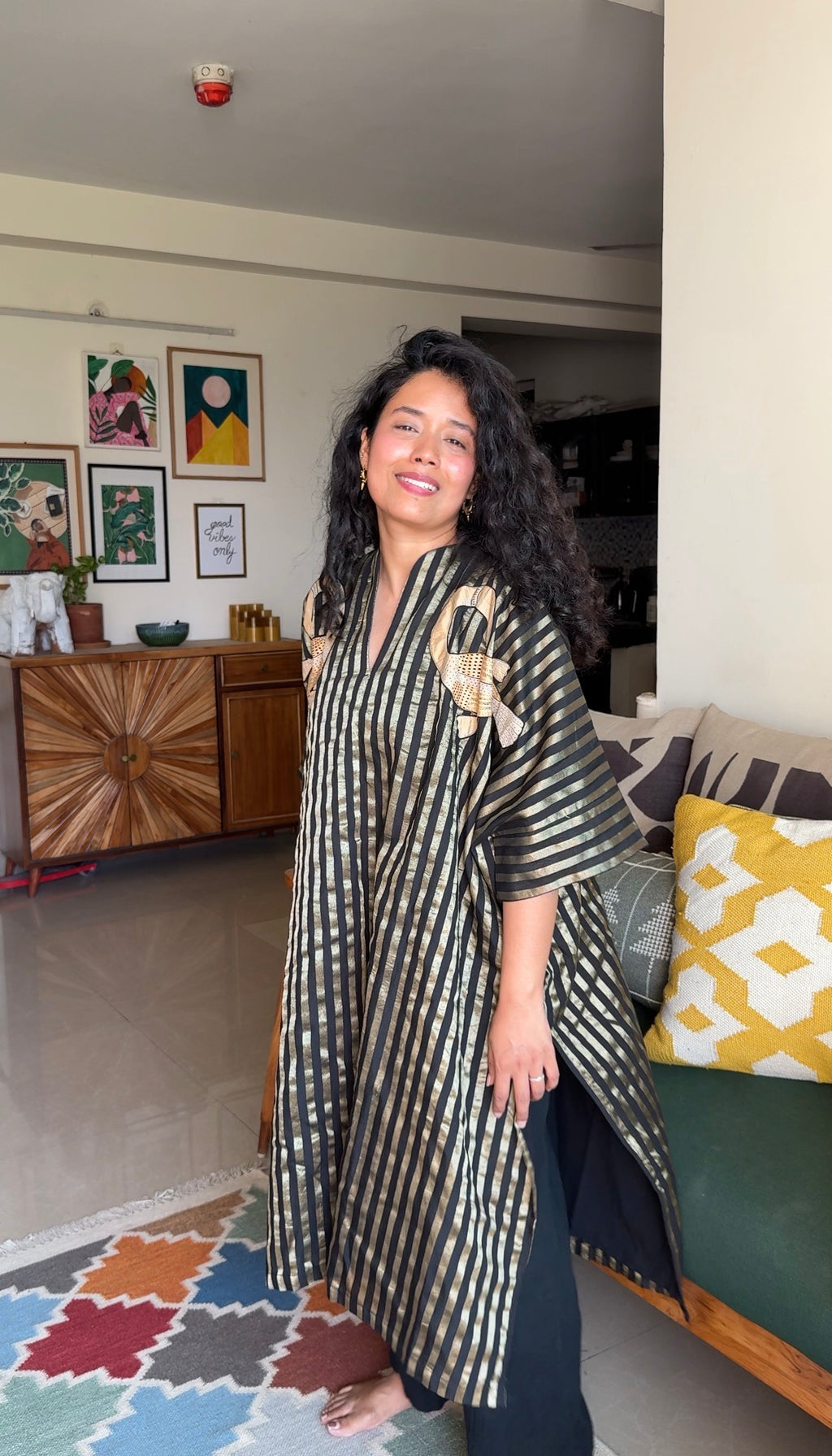 Noir Gold Udaan Kaftan