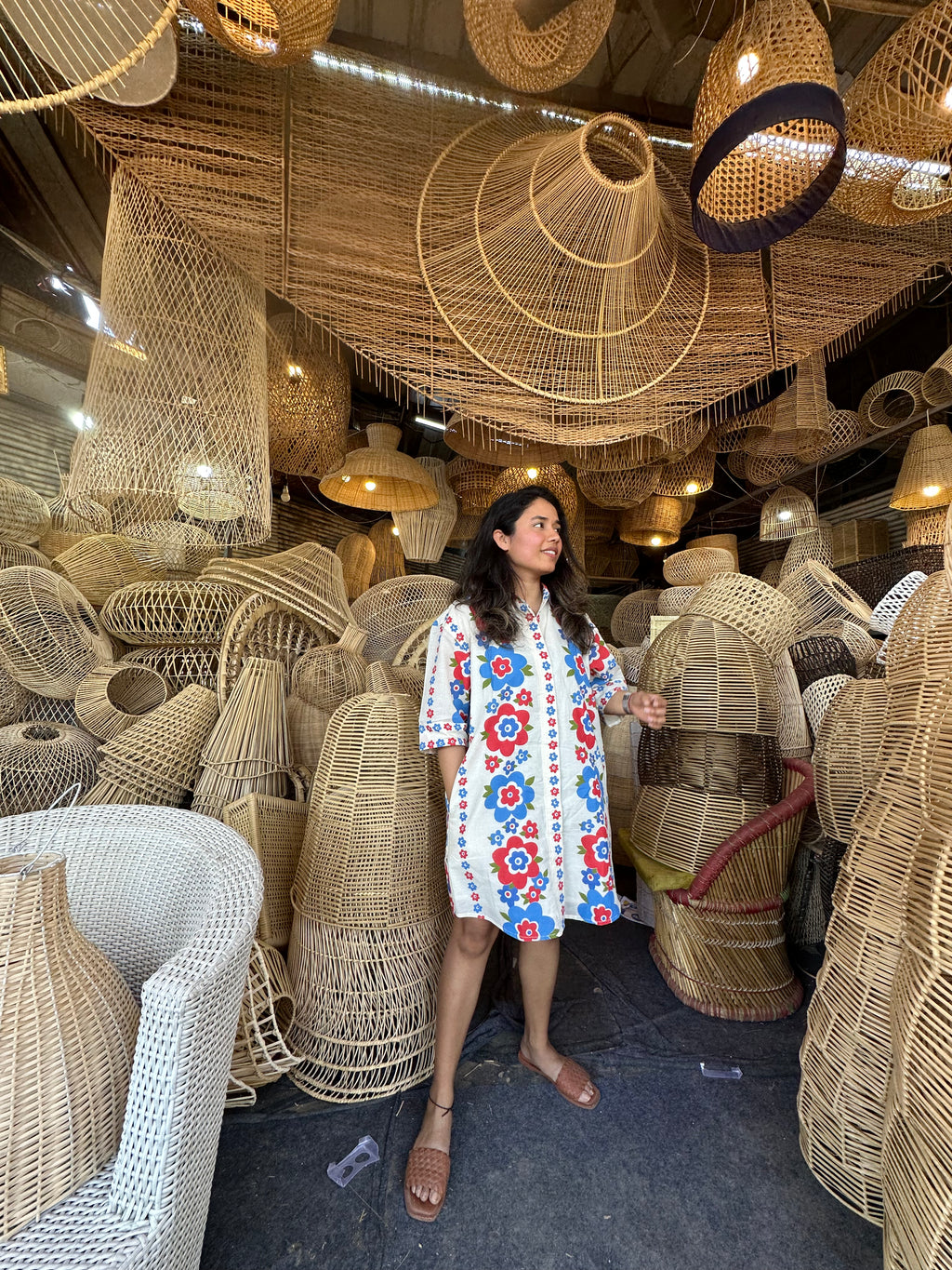 Summer Fig Holiday Shirtdress