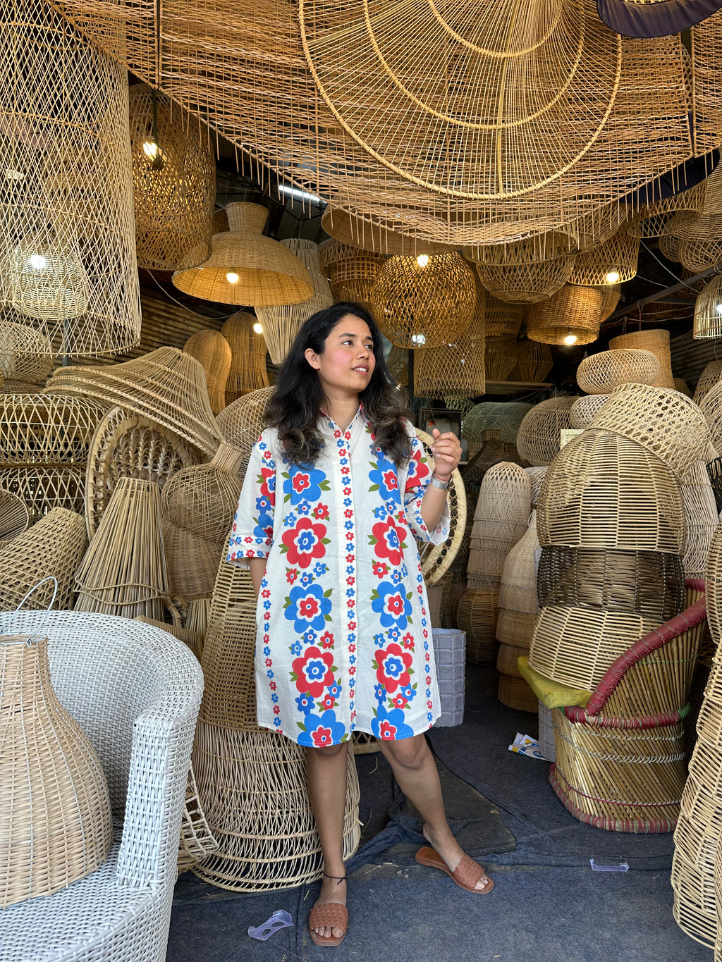 Summer Fig Holiday Shirtdress