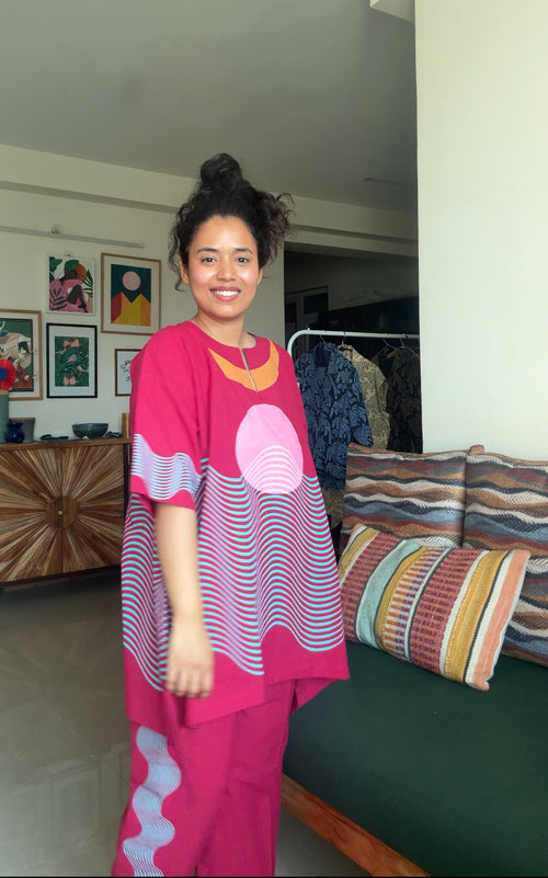 Ambar Gulaabi Co-ord Set