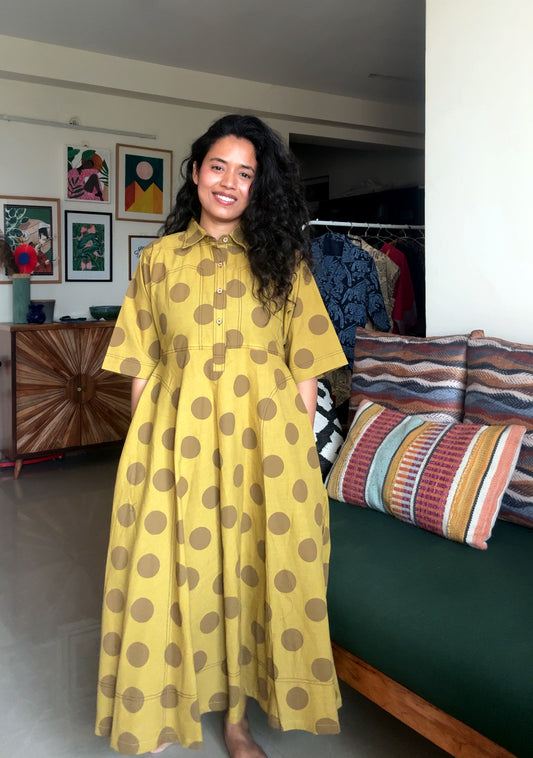 Boho Olive Holiday Dress