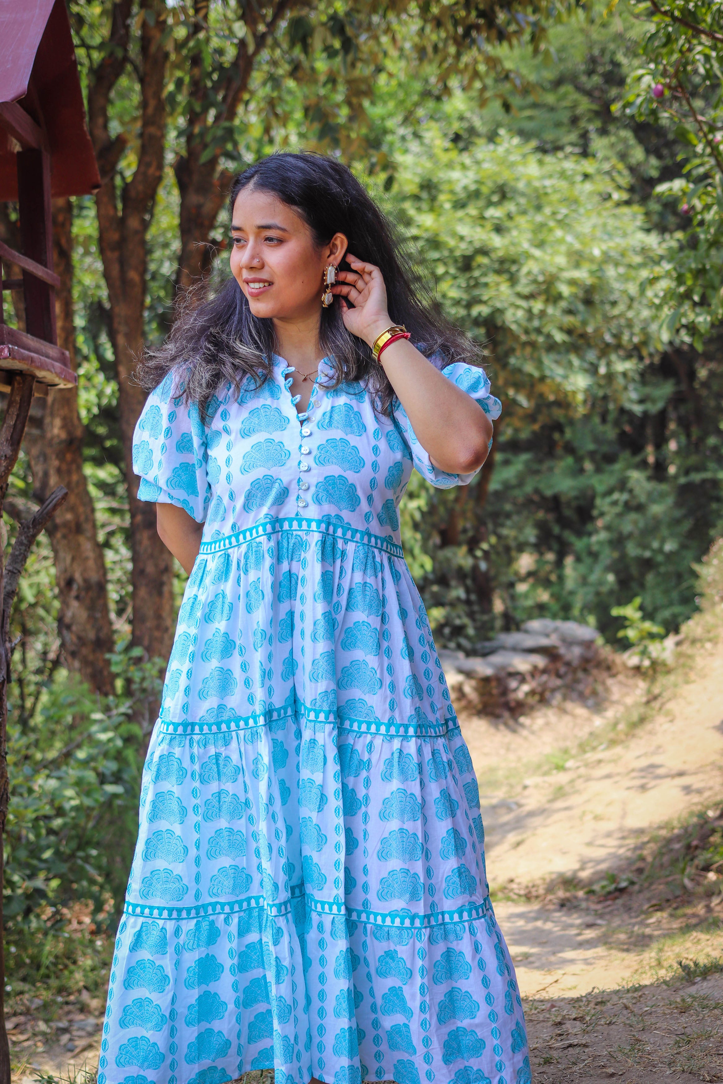 Malibu blue maxi dress best sale