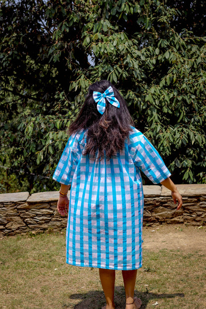 French Blue Holiday Dress