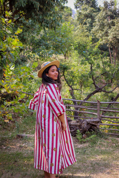 Scarlet Red Bohemian Dress