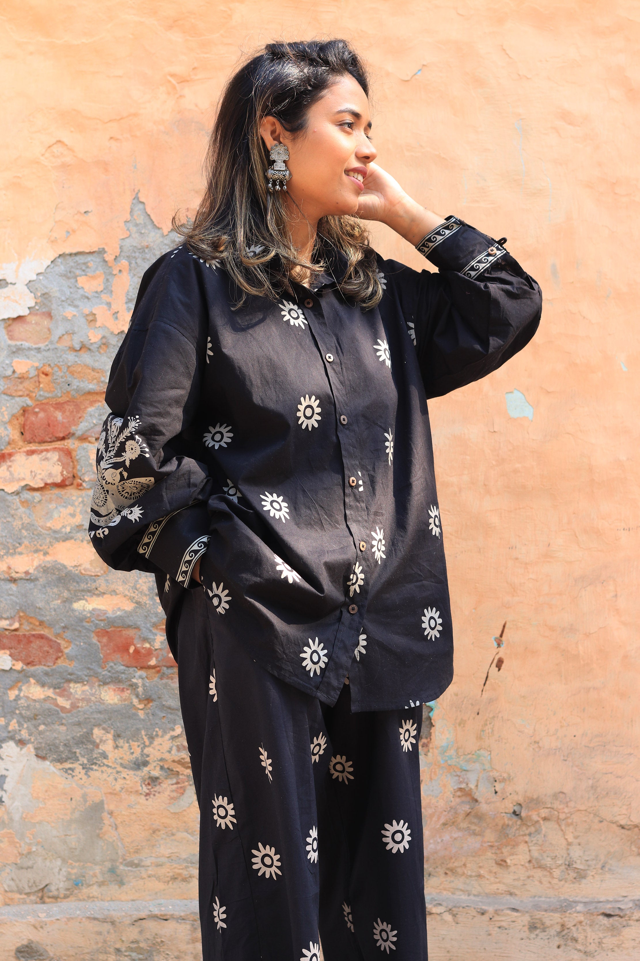 Black Coffee Bohemian Shirt