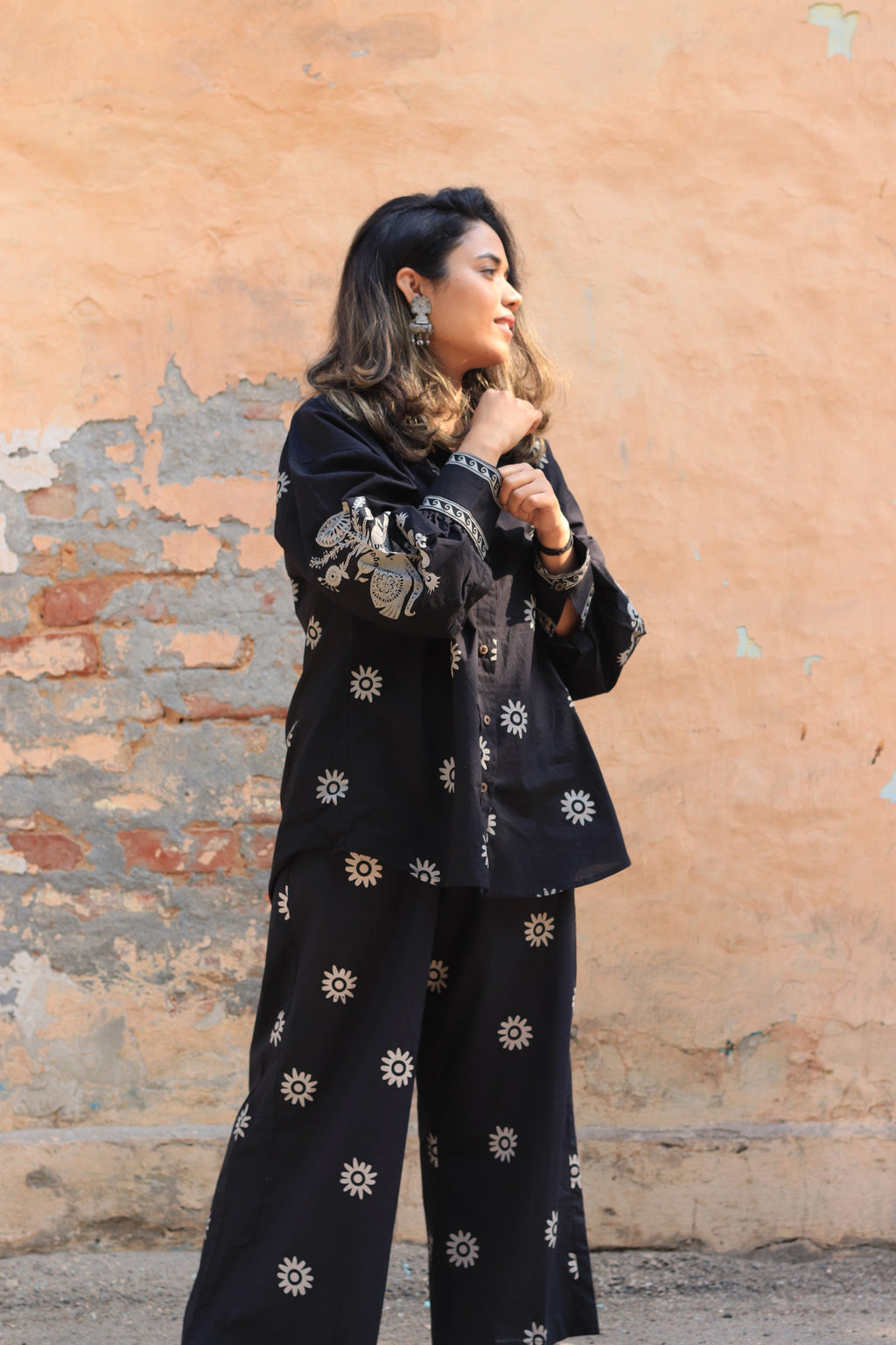 Black Coffee Bohemian Shirt