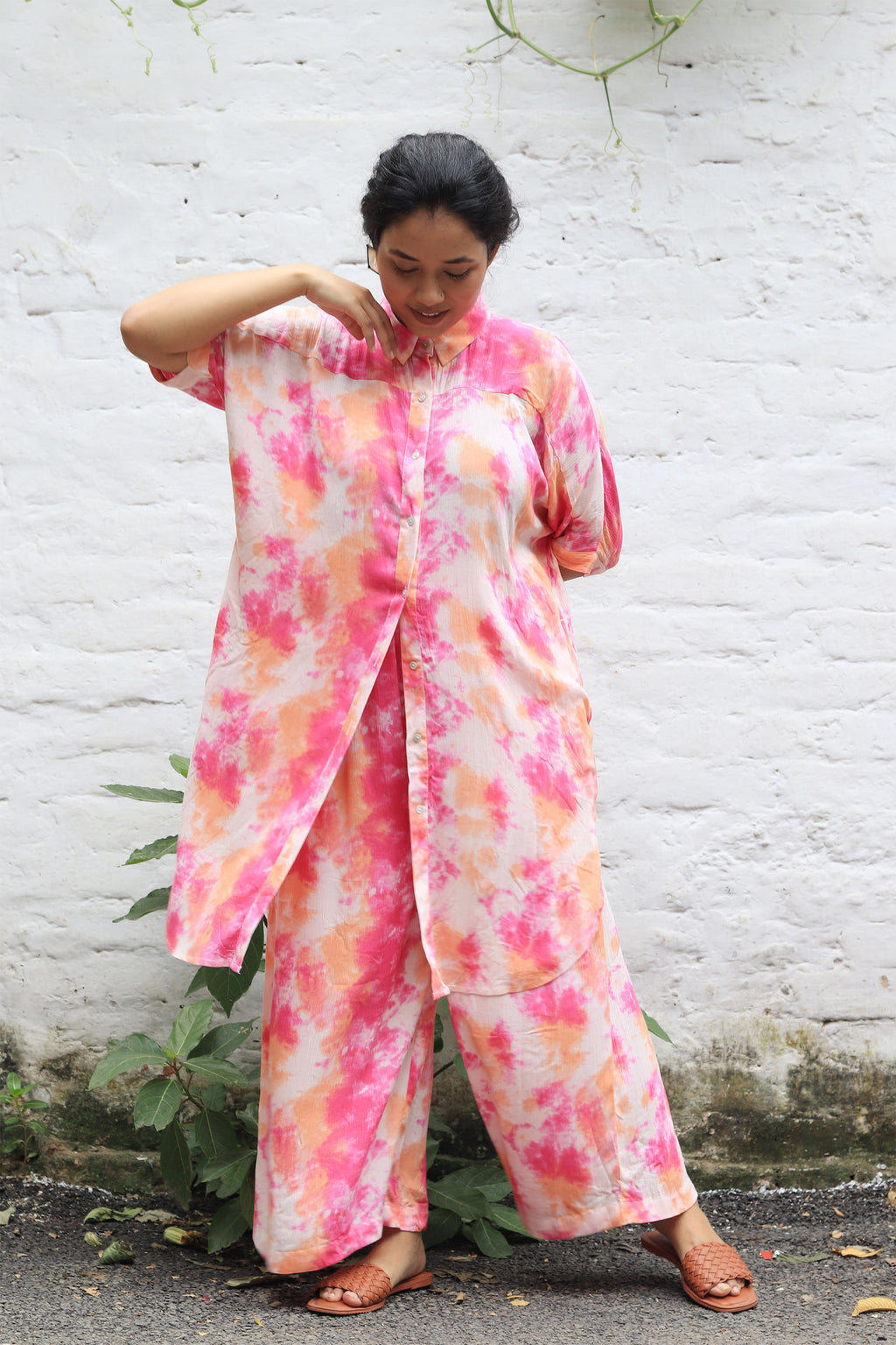 Tropical Azalea Kaftan Set