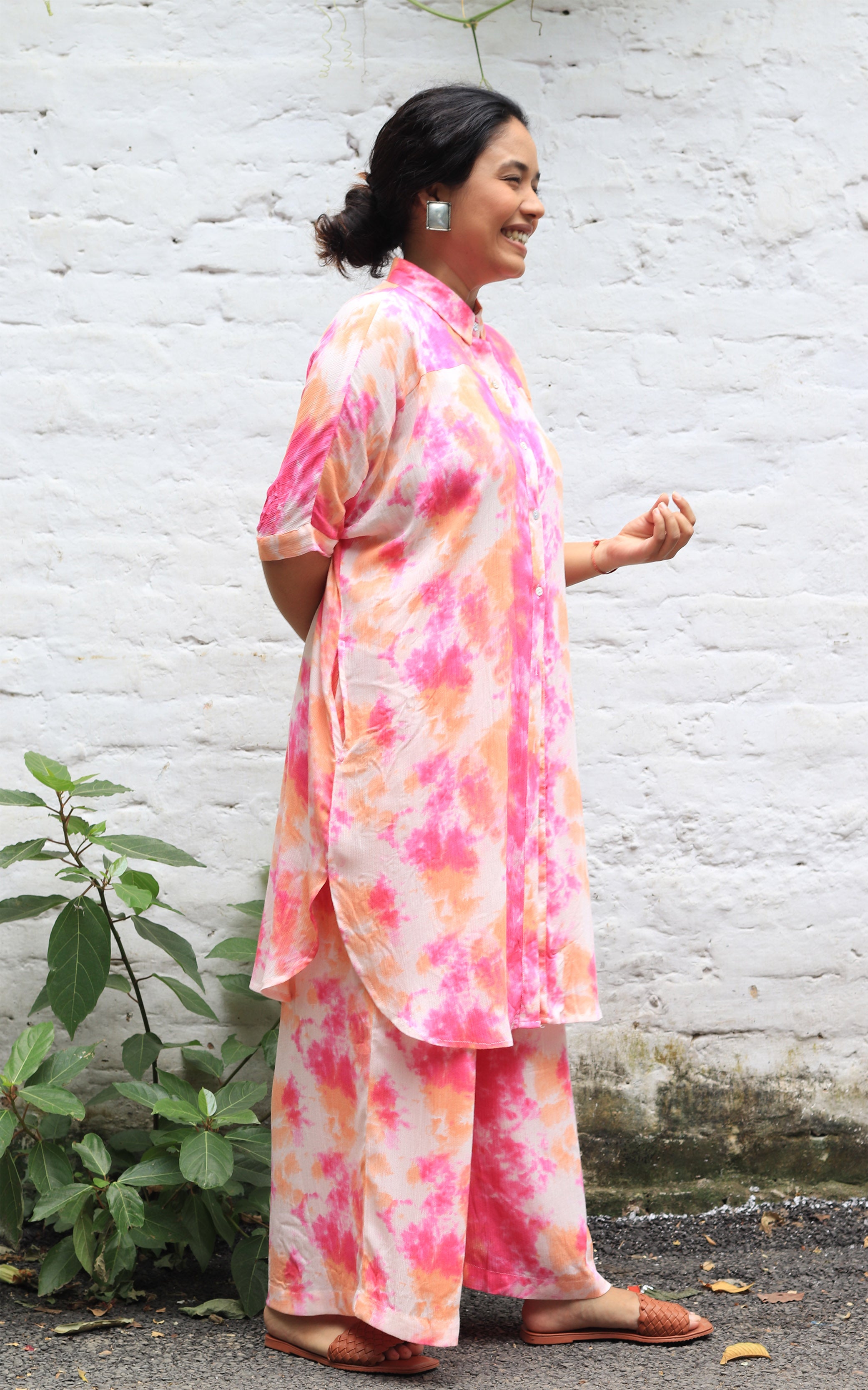 Tropical Azalea Kaftan Set